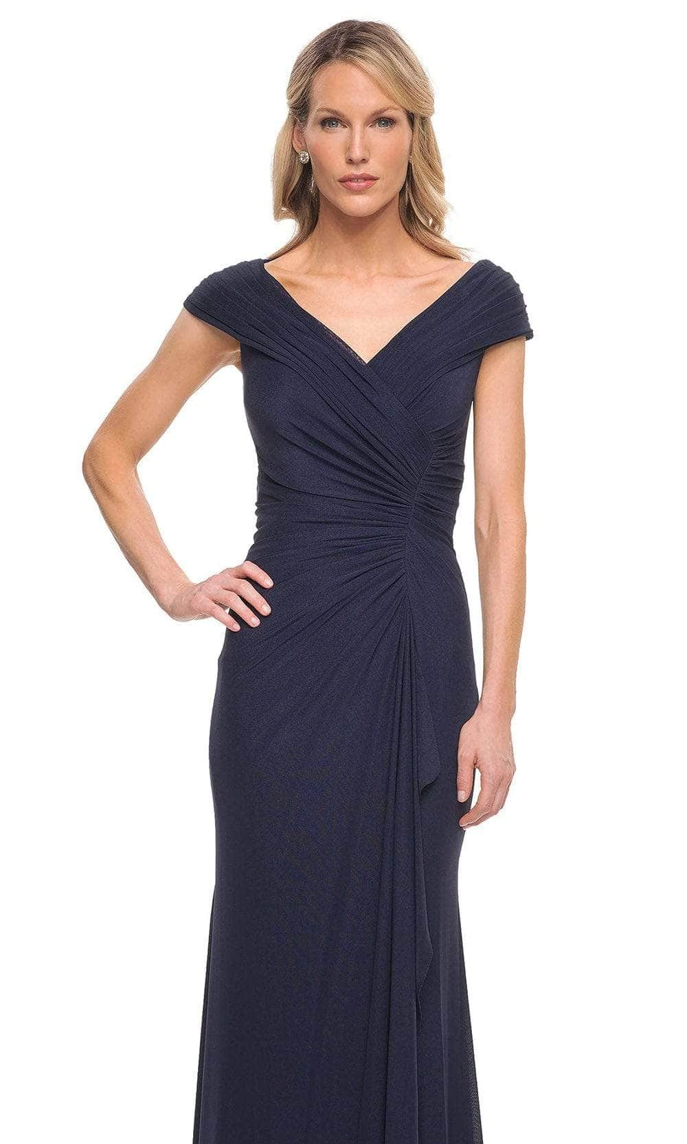 Ruched Bodice Column Formal Gown
