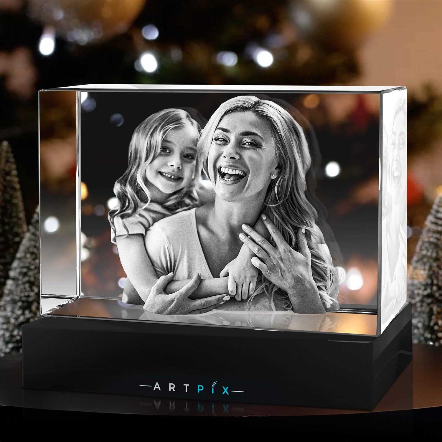 3D Crystal Photo Personalized Gift Rectangle ArtPix 3D Men Gifts