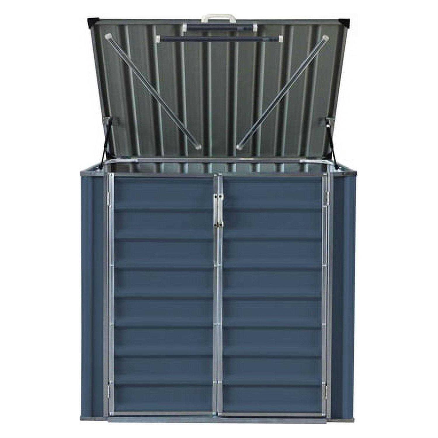 Build-Well 7838386 5 x 3 ft. Metal Horizontal Storage Shed without Floor Kit