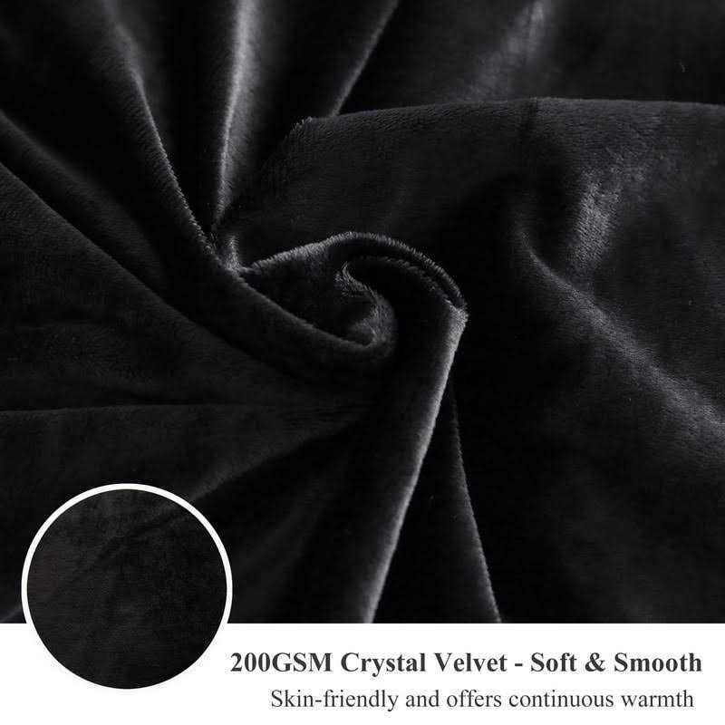 XeGe Plush Shaggy Duvet Cover Set Luxury Ultra Soft Crystal Velvet Fluffy Bedding