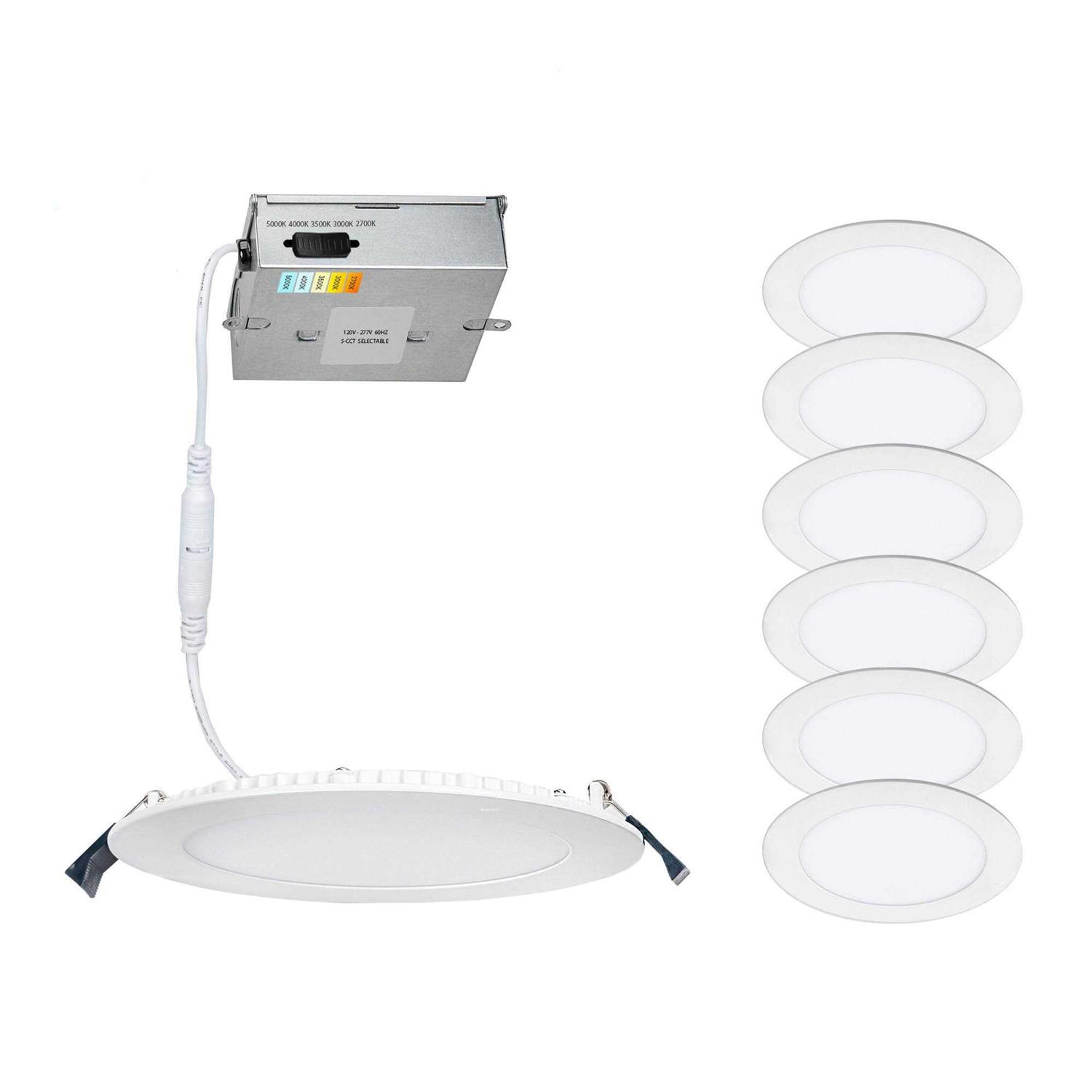 WAC Lighting Lotos Round LED 5-CCT Aluminum Recessed Kit