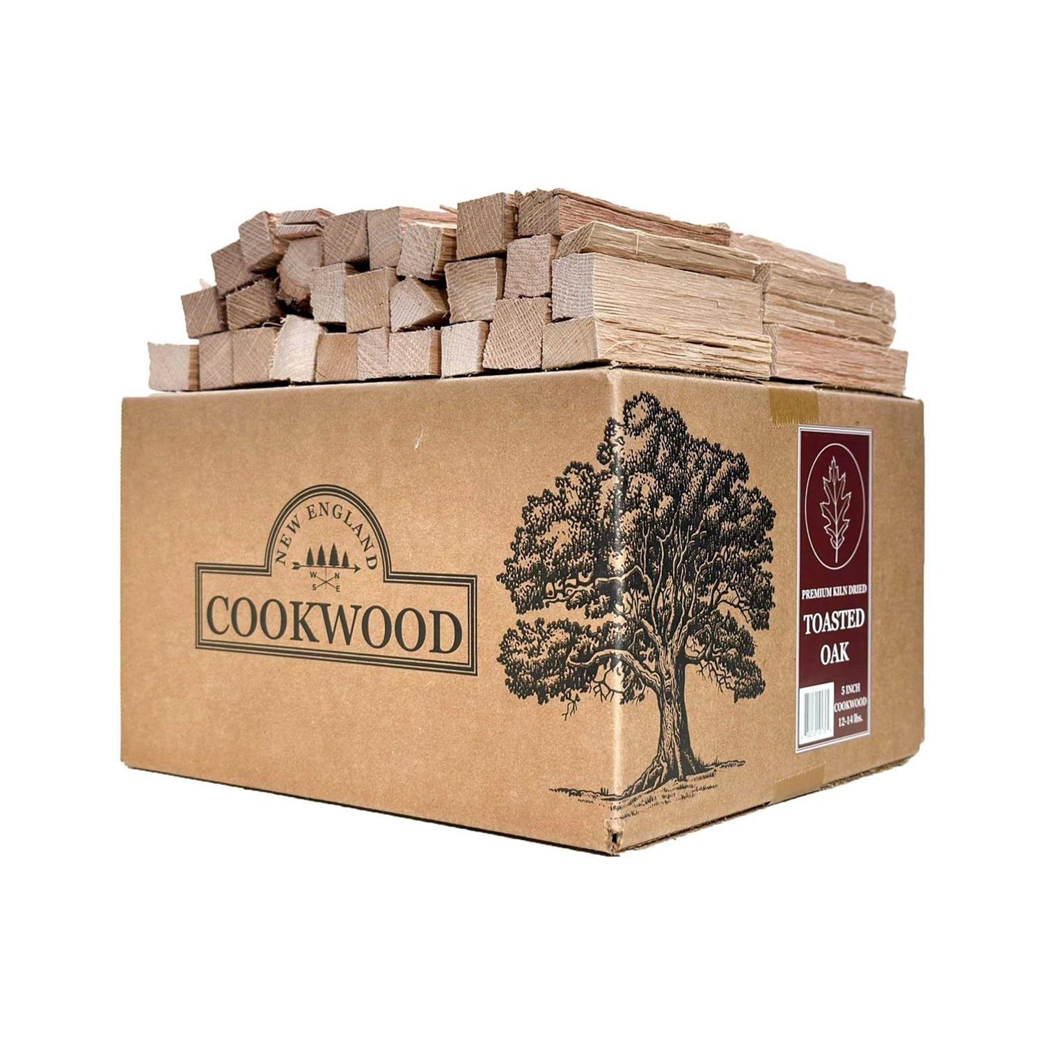 5 Inch Universal Cooking Firewood 14lbs. ~1000cuin Premium Kiln Dried Cooking Wood for Grills, Smokers and Ooni