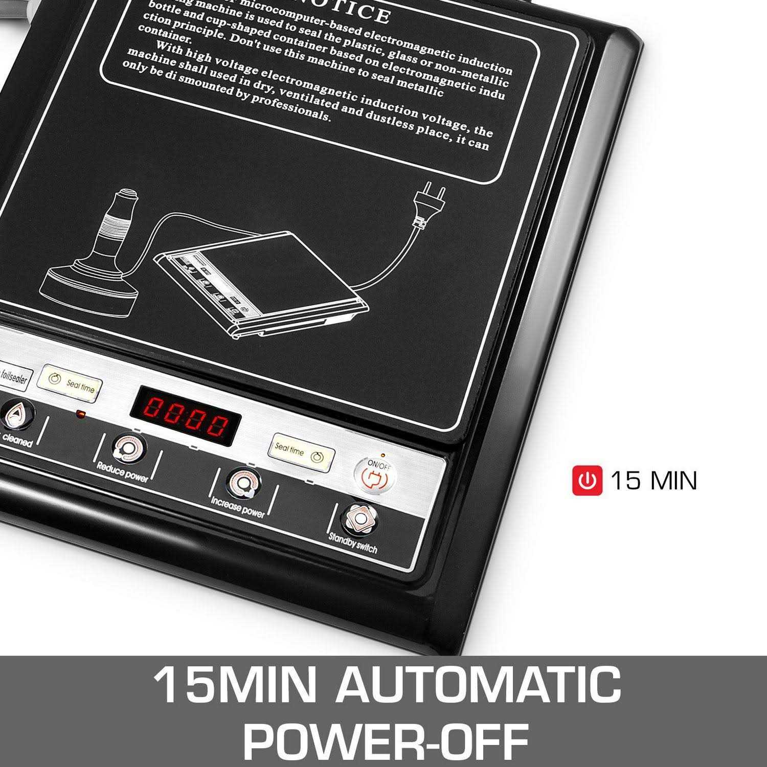 VEVOR 800-1200W Handheld Induction Sealer Portable Sealing machine Microcomputer-based DCGYFKJ500E000001V1
