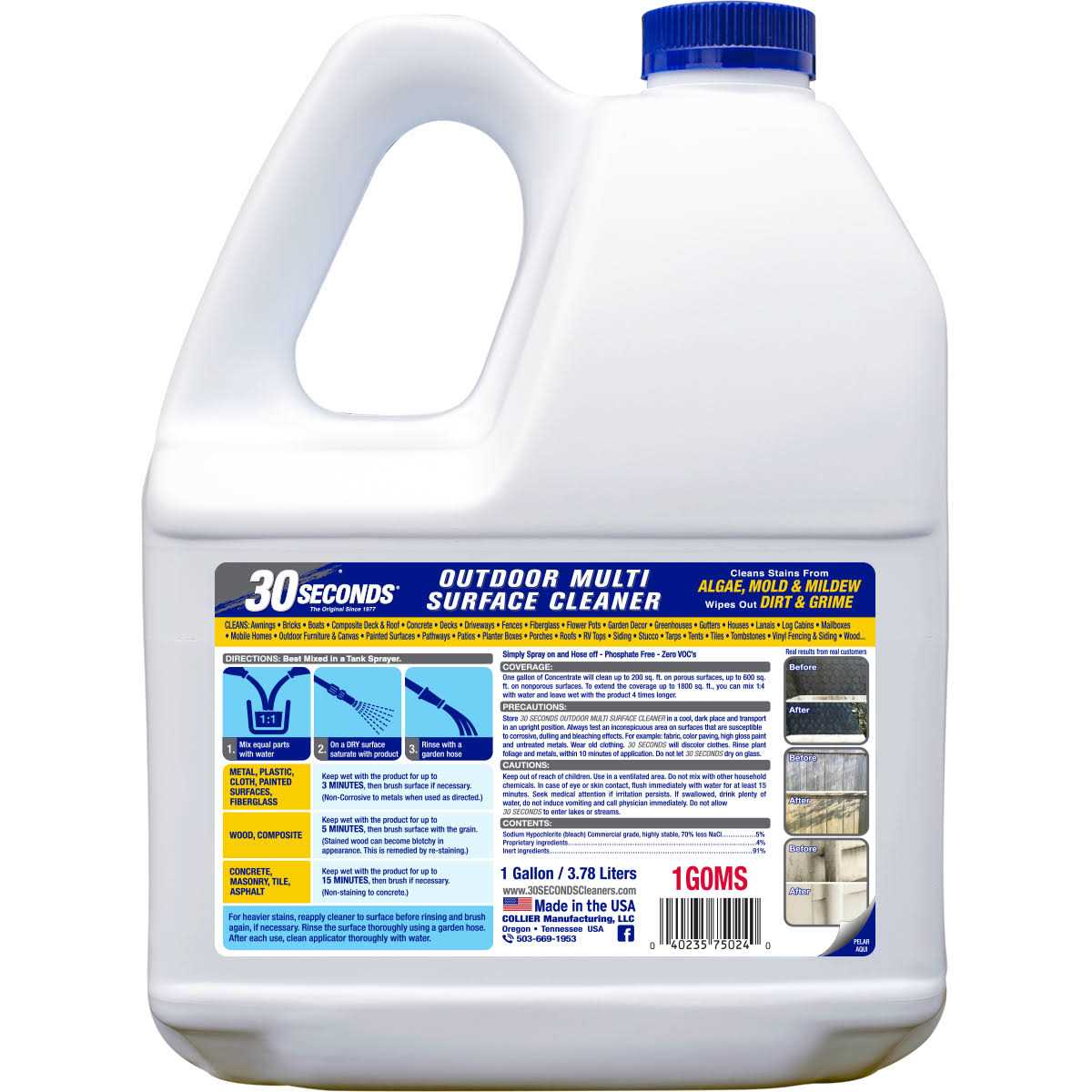 30 Seconds Concentrate Outdoor Multi Surface Cleaner