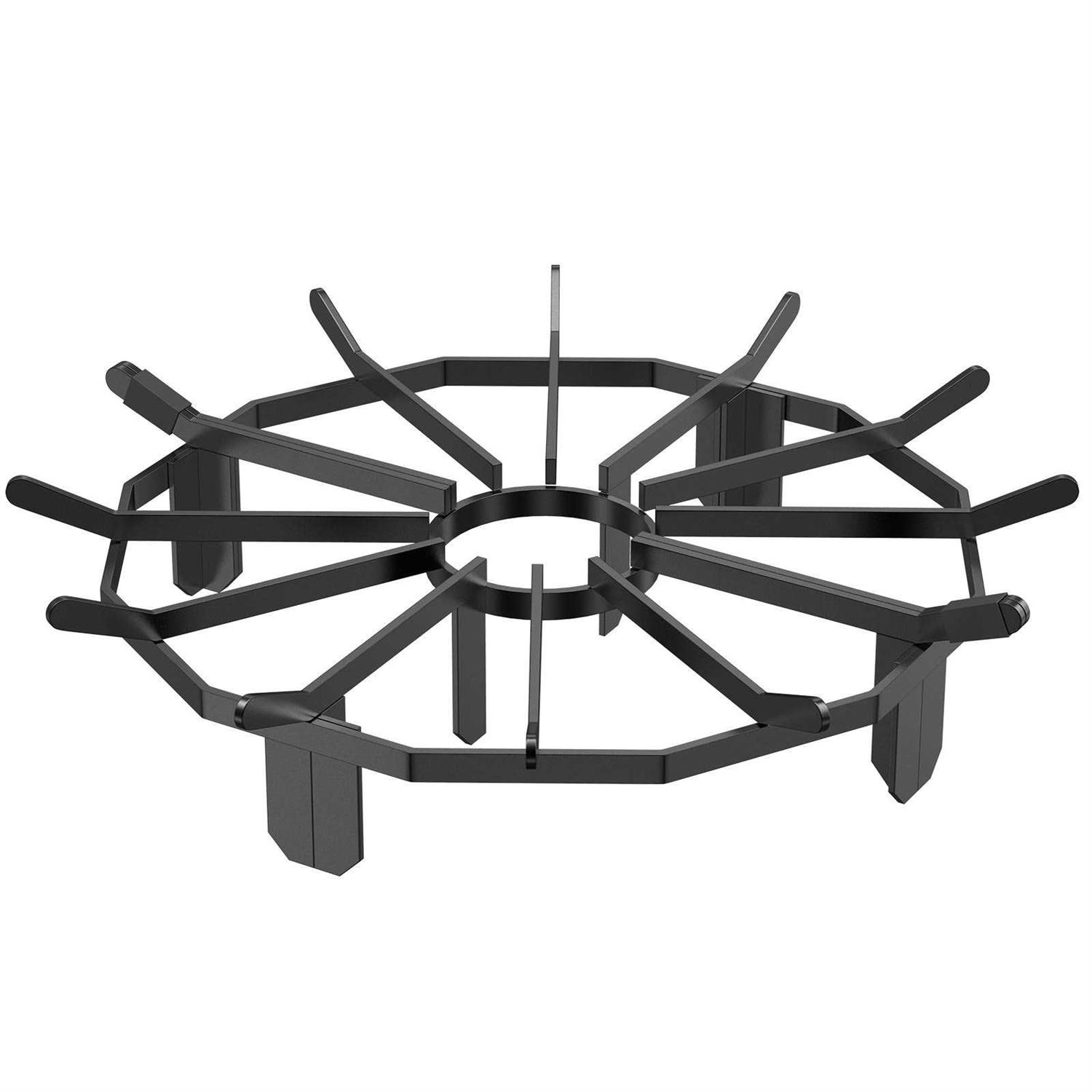 VEVOR Fireplace Log Grate Heavy-Duty Fireplace Grate Solid Powder-coated Steel Bars Log Firewood Burning Rack Holder