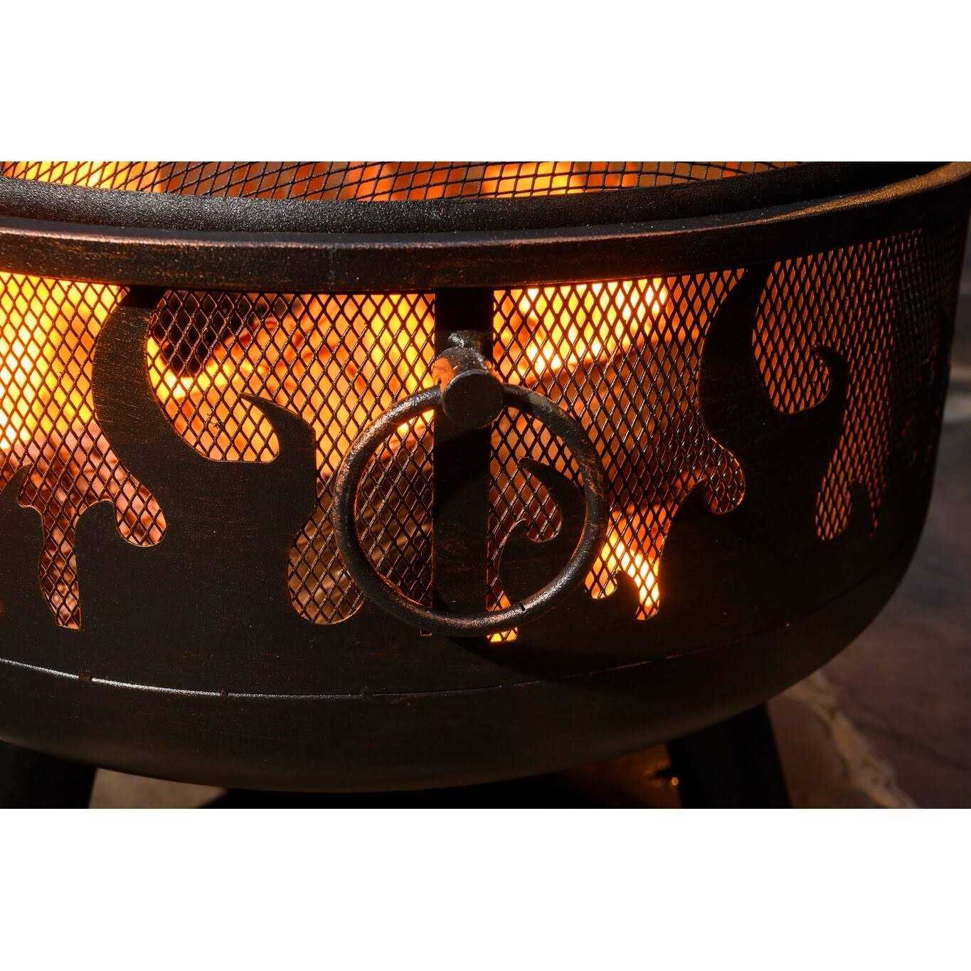 Endless Summer Wood-Burning Fire Pit with Flames