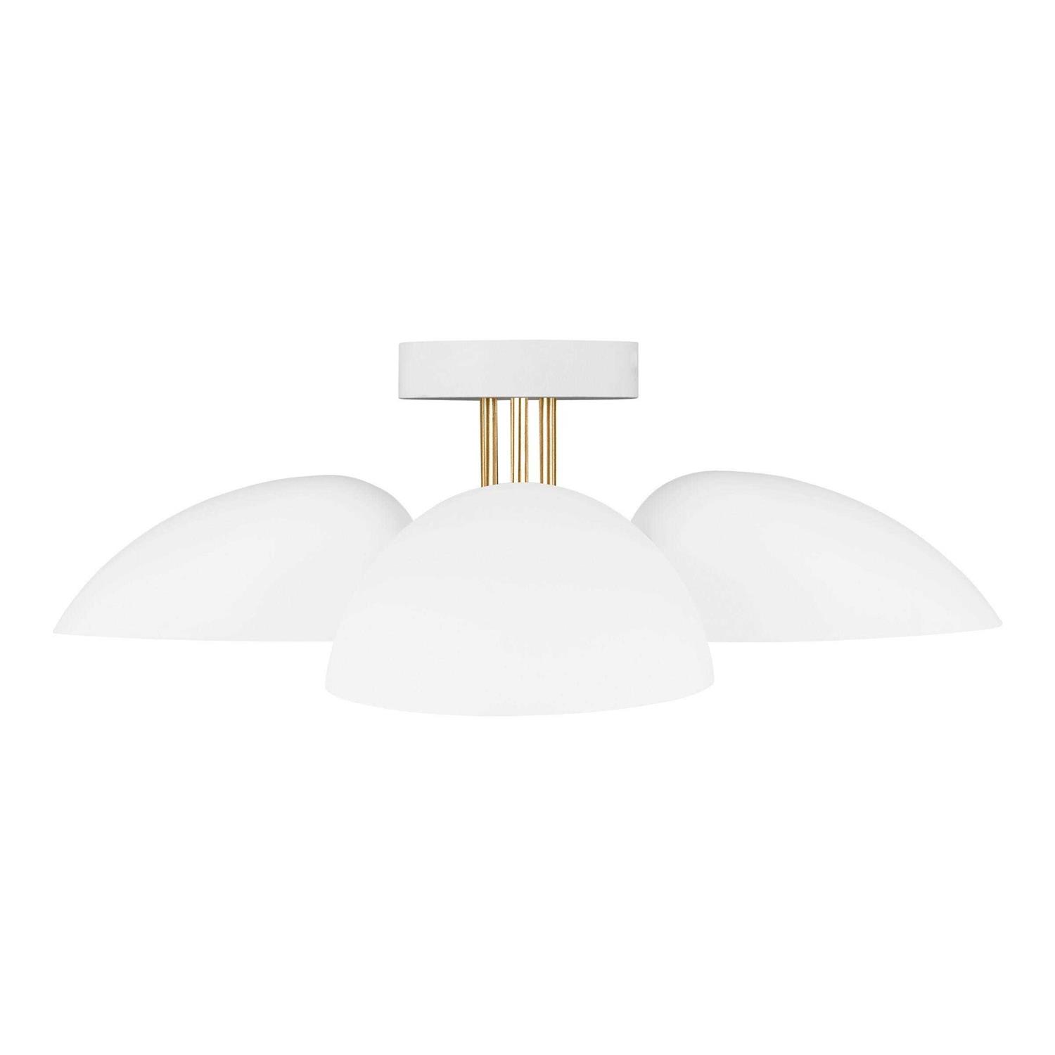 Visual Comfort Studio Jane 3-Light Flush Mount EF1023MWT