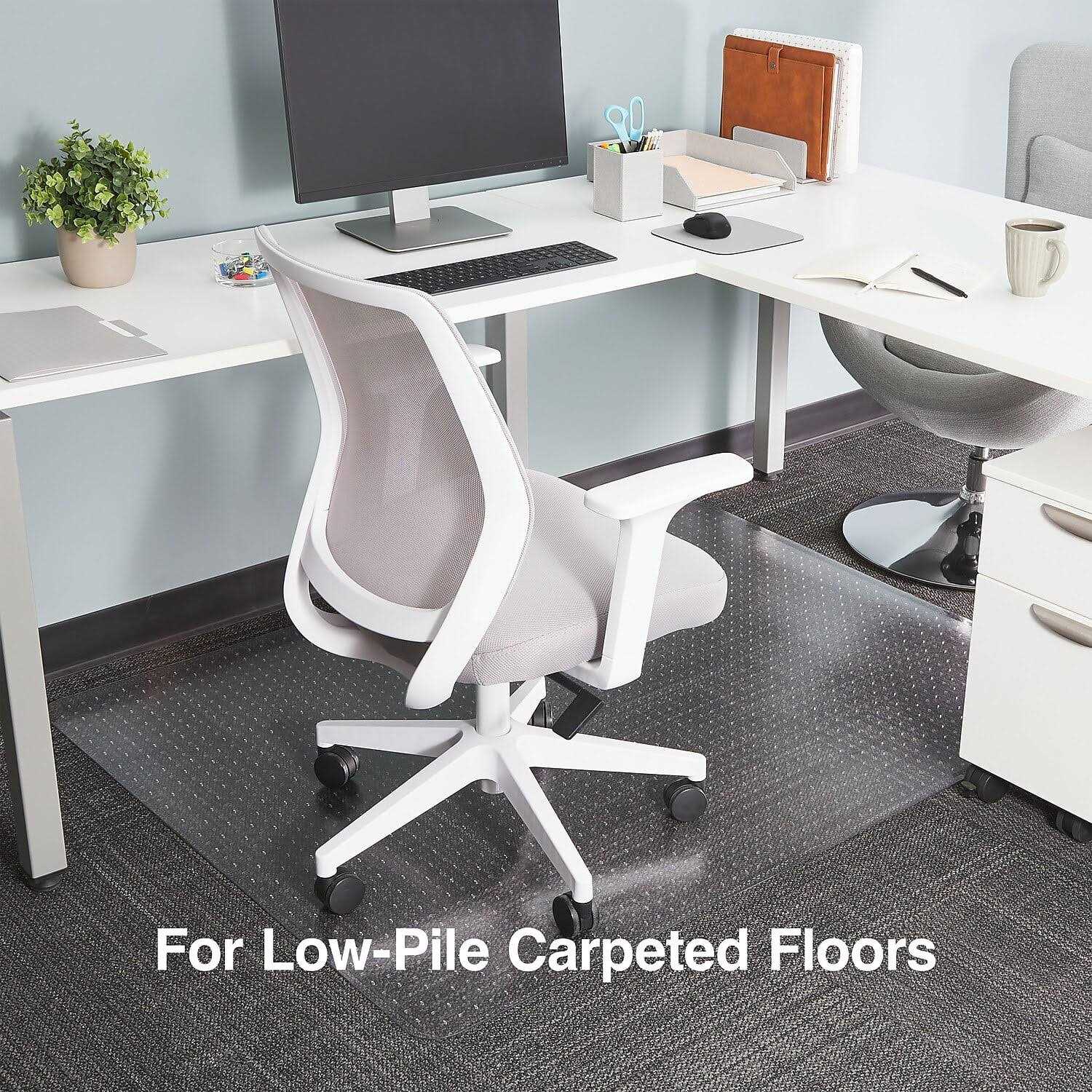Staples Low Pile Carpet Chair Mat Rectangular
