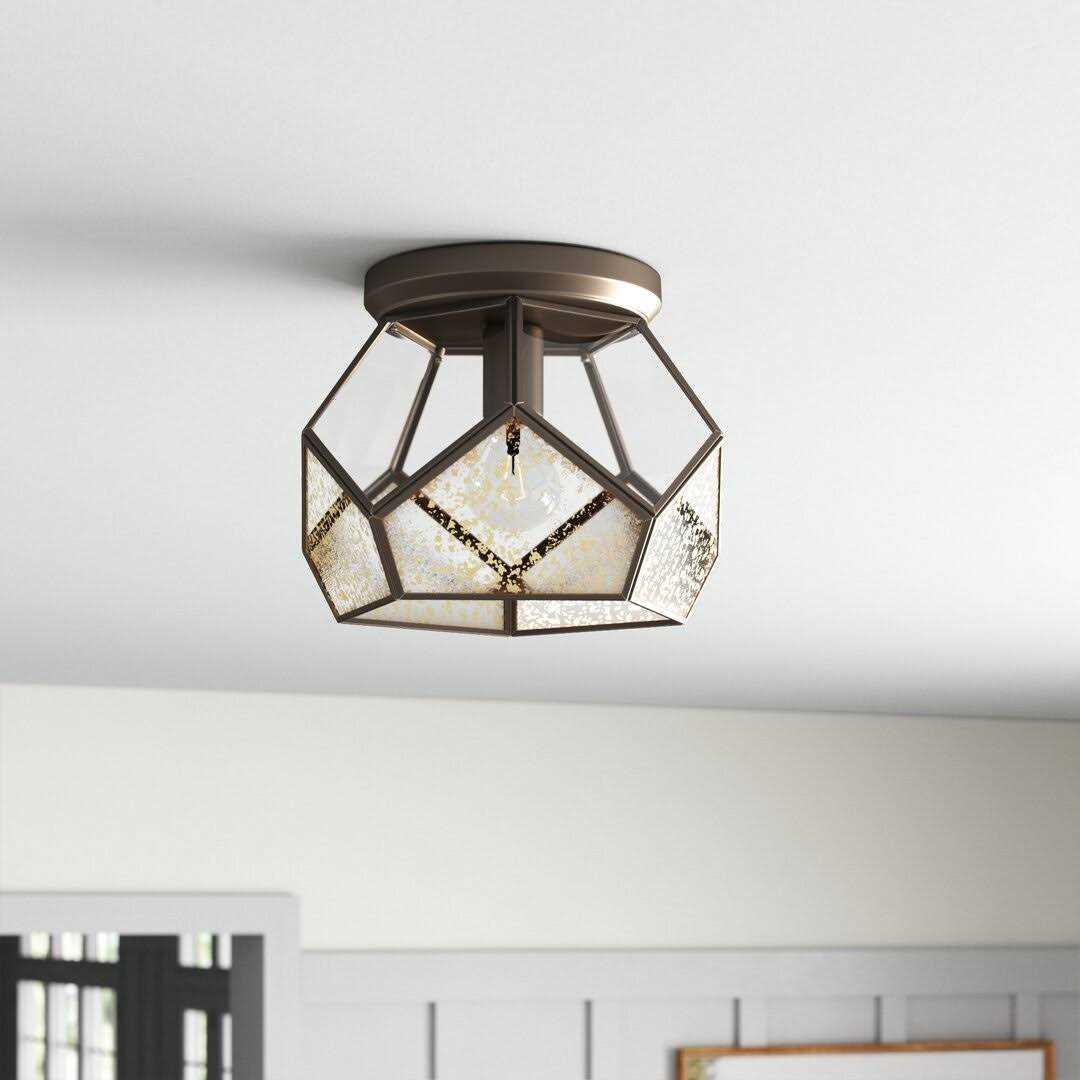 Tiedeman 1 -Light 12 Flush Mount Wade Logan Fixture Finish