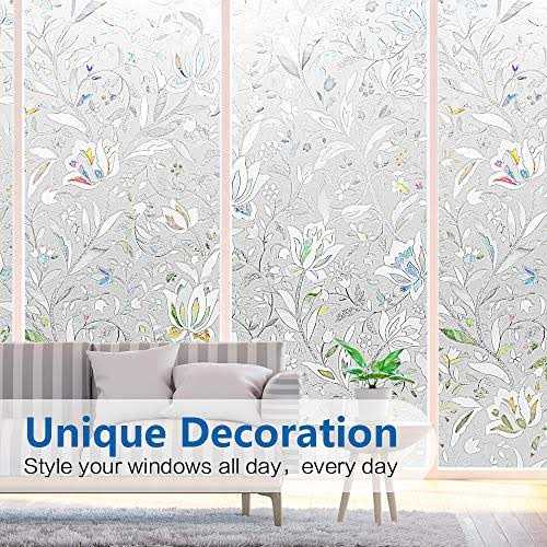 Window Privacy Film Frosted Removable Glass Covering For Bathroom Opaque Static Cling Heat Control Door Sticker For Home Office Living Room