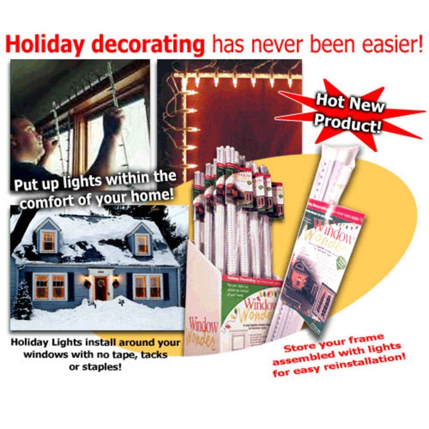 The Window Wonder Frame Accessory Pack for Christmas Light Display