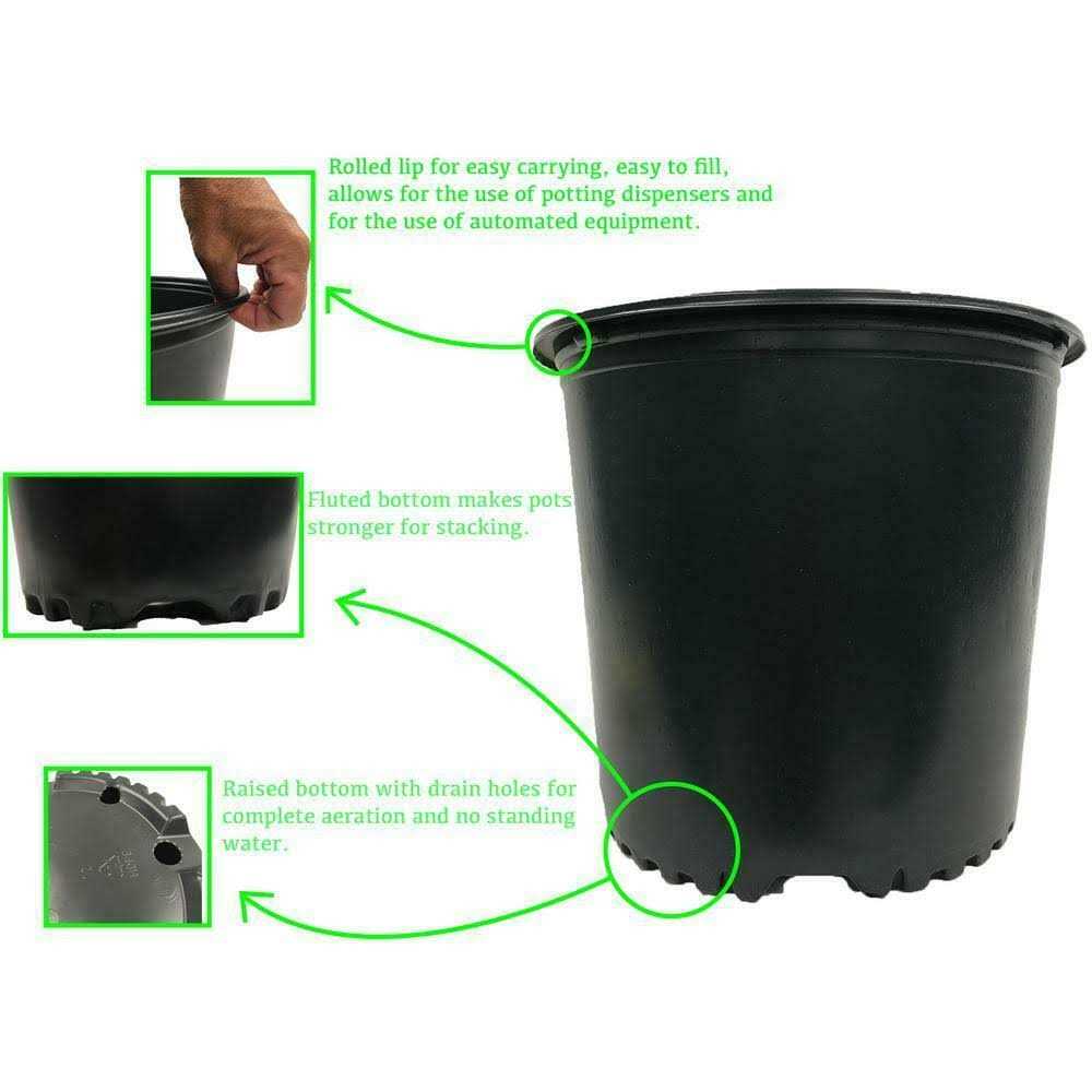 Viagrow Plastic Nursery Pots