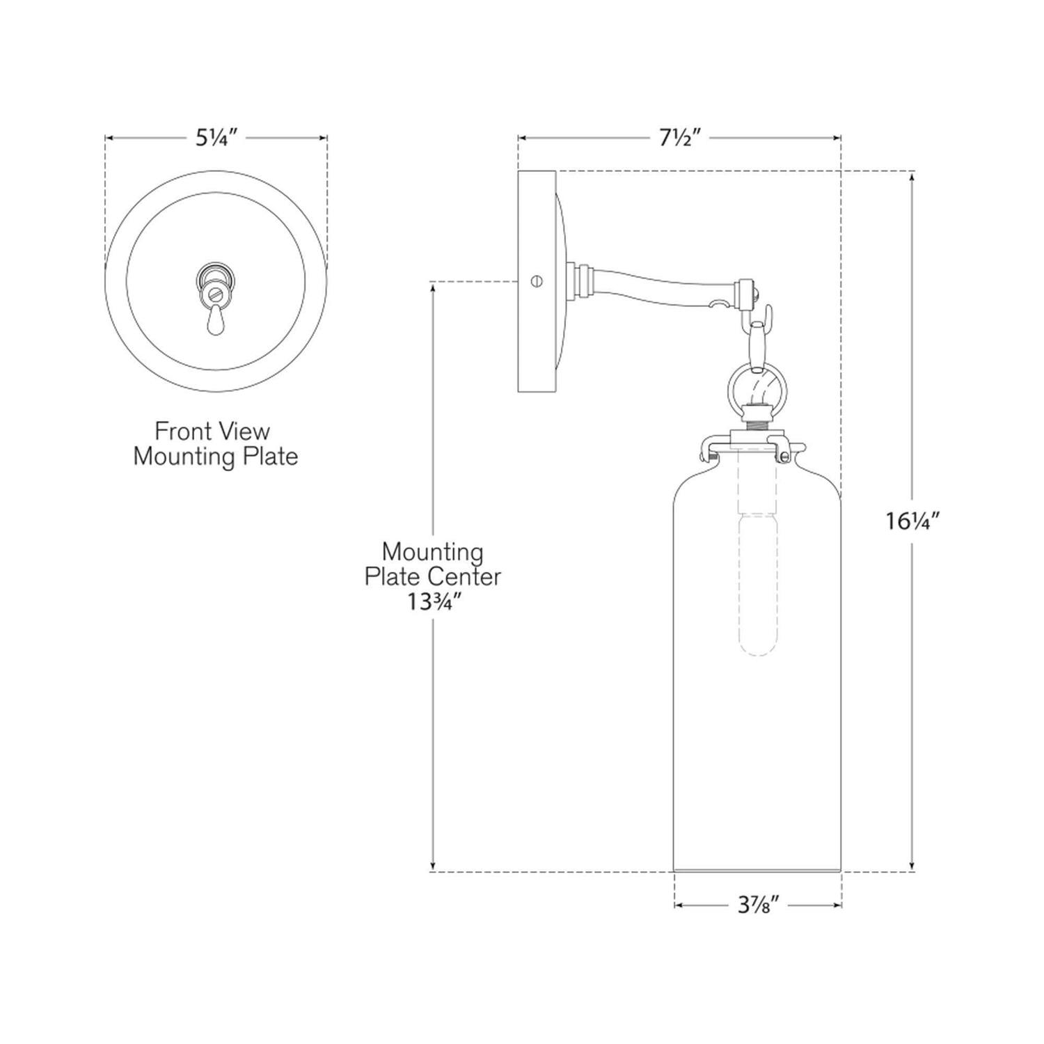 Visual Comfort Signature Katie Cylinder Wall Sconce TOB 2225