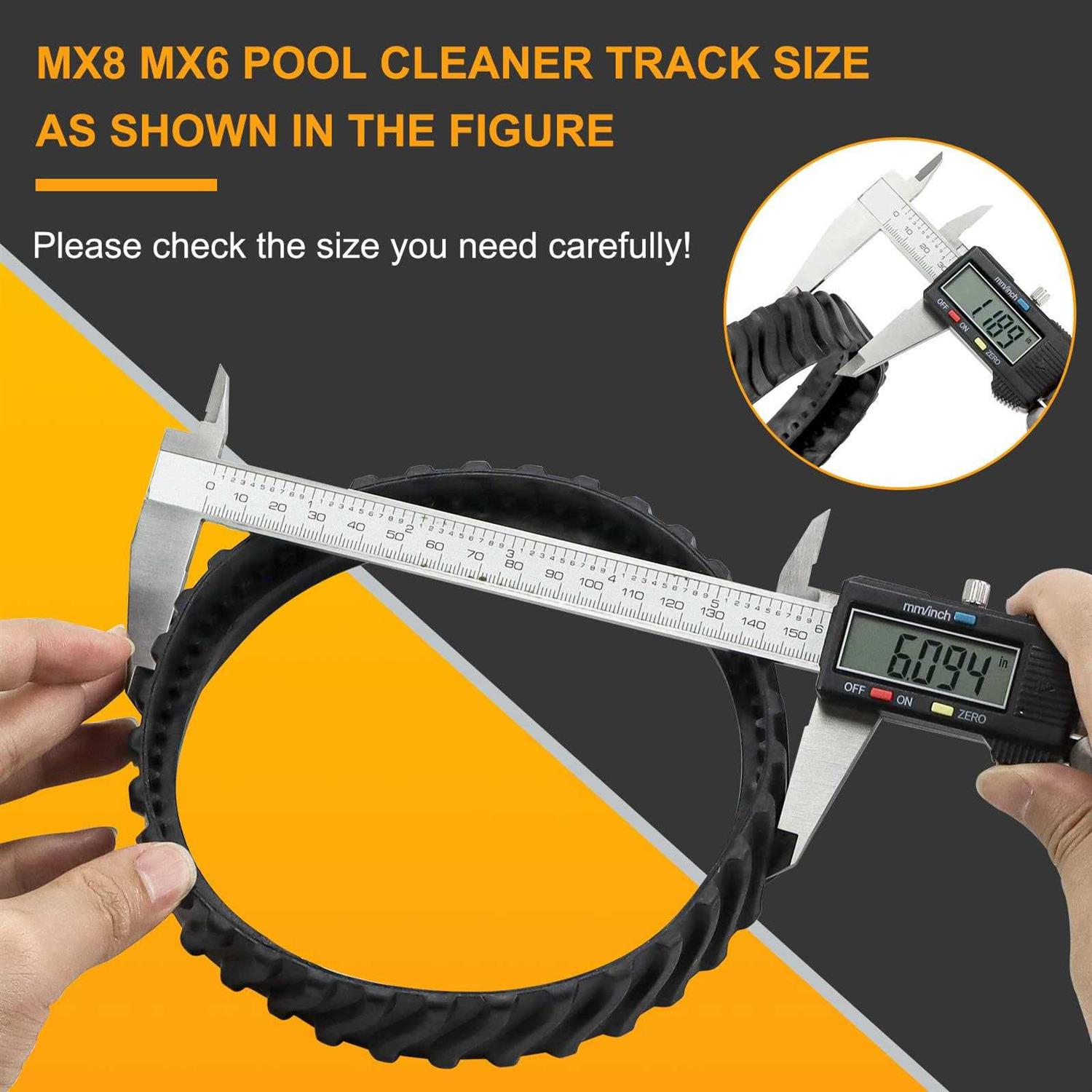 AMI PARTS R0526100 MX8 MX6 Swimming Pool Cleaner Replacement Tire Track Wheel Fits for Baracuda Pool Cleaners