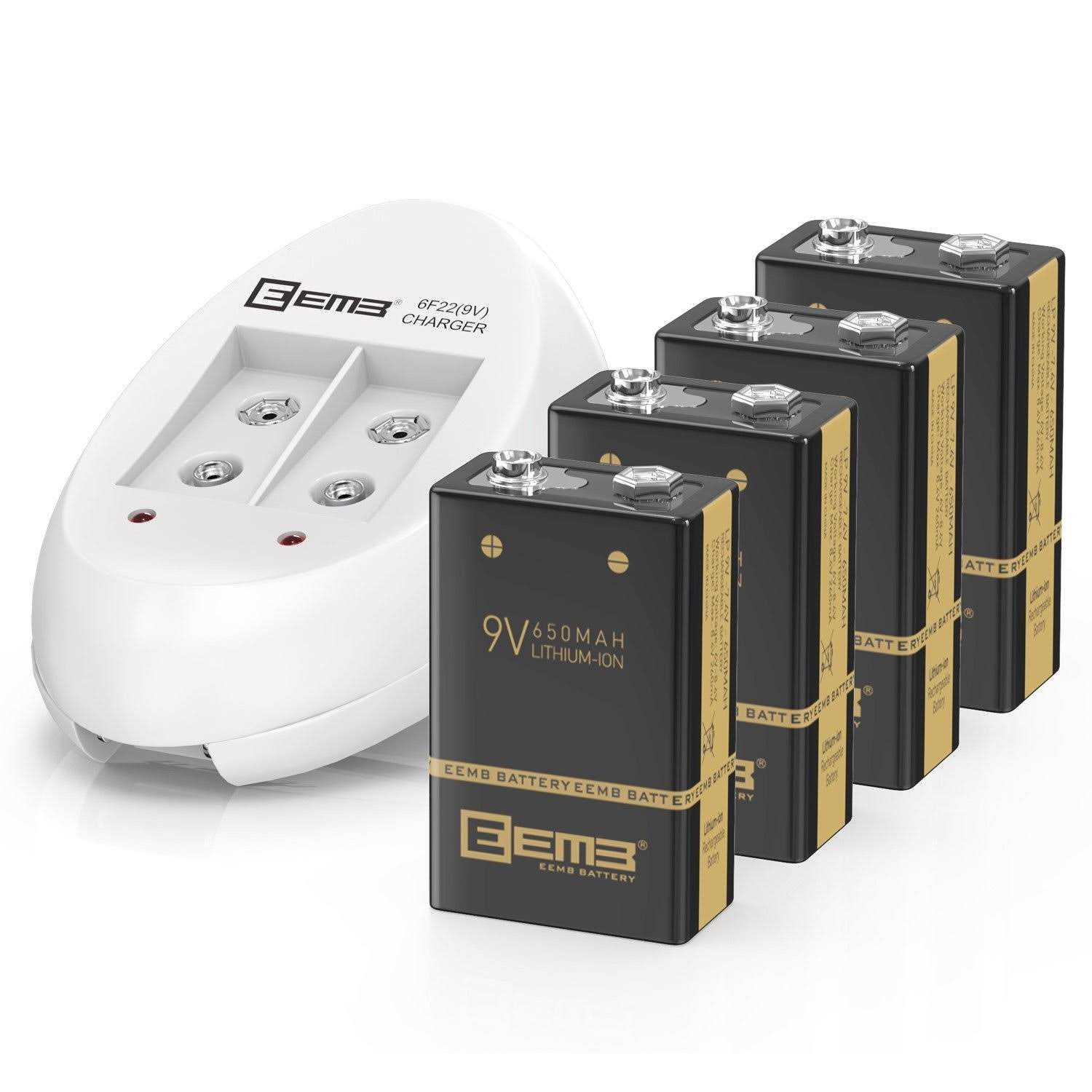 EEMB 9V Li-ion Battery W/ Charger