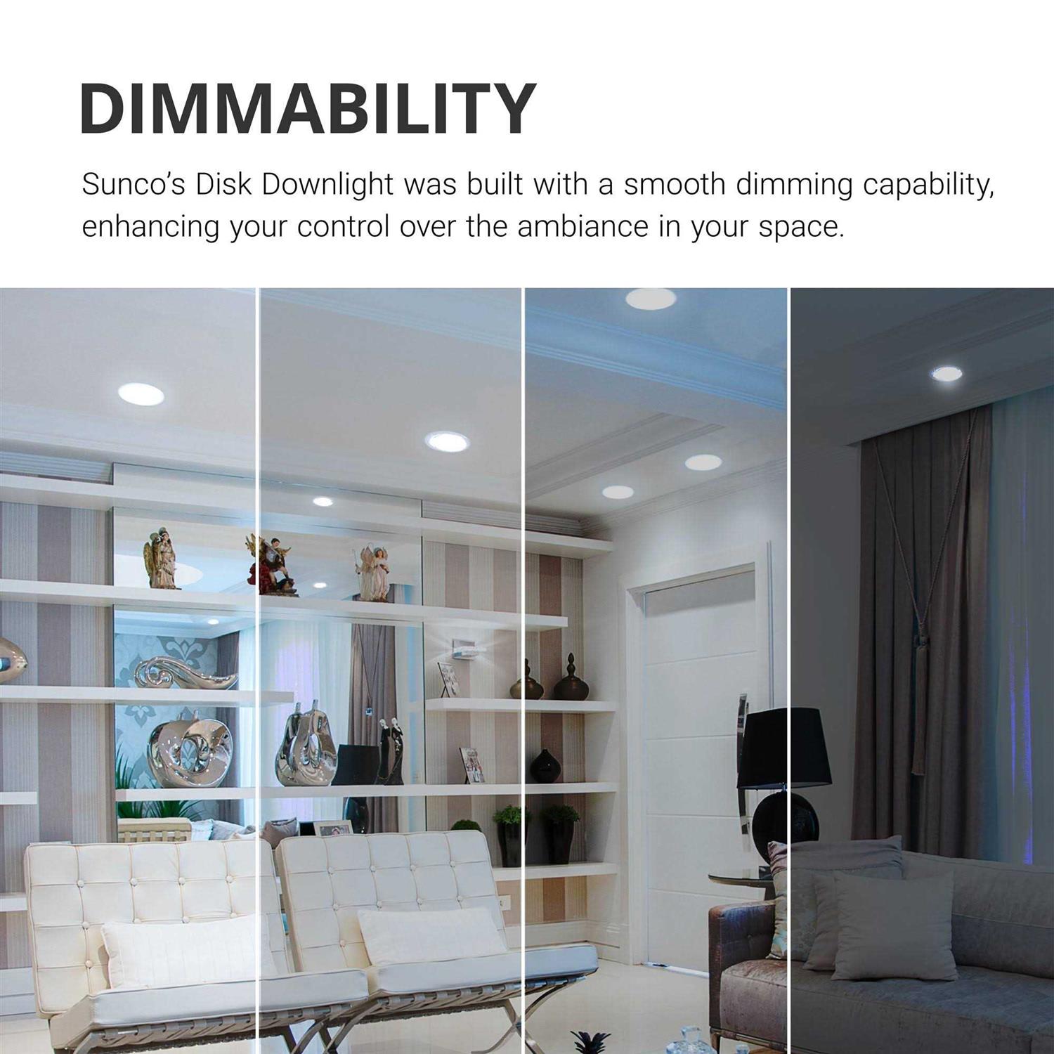 Sunco Lighting Sunco Single Recessed LED Lighting 5/6 Inch