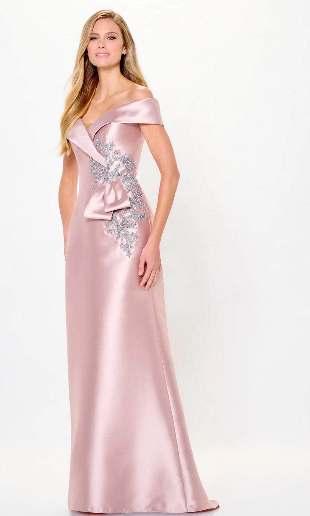 Off Shoulder Mikado Evening Dress