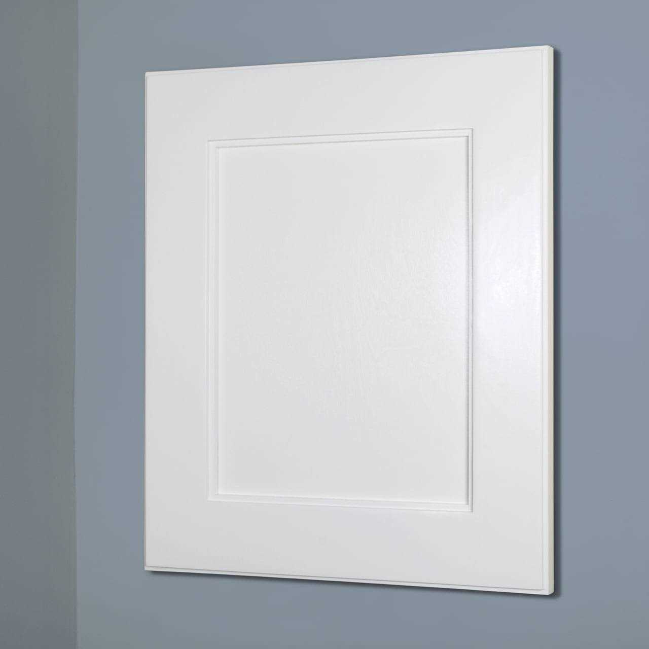 White Shaker Style Recessed Medicine Cabinet with no mirror by Fox Hollow Furnishings 101W5