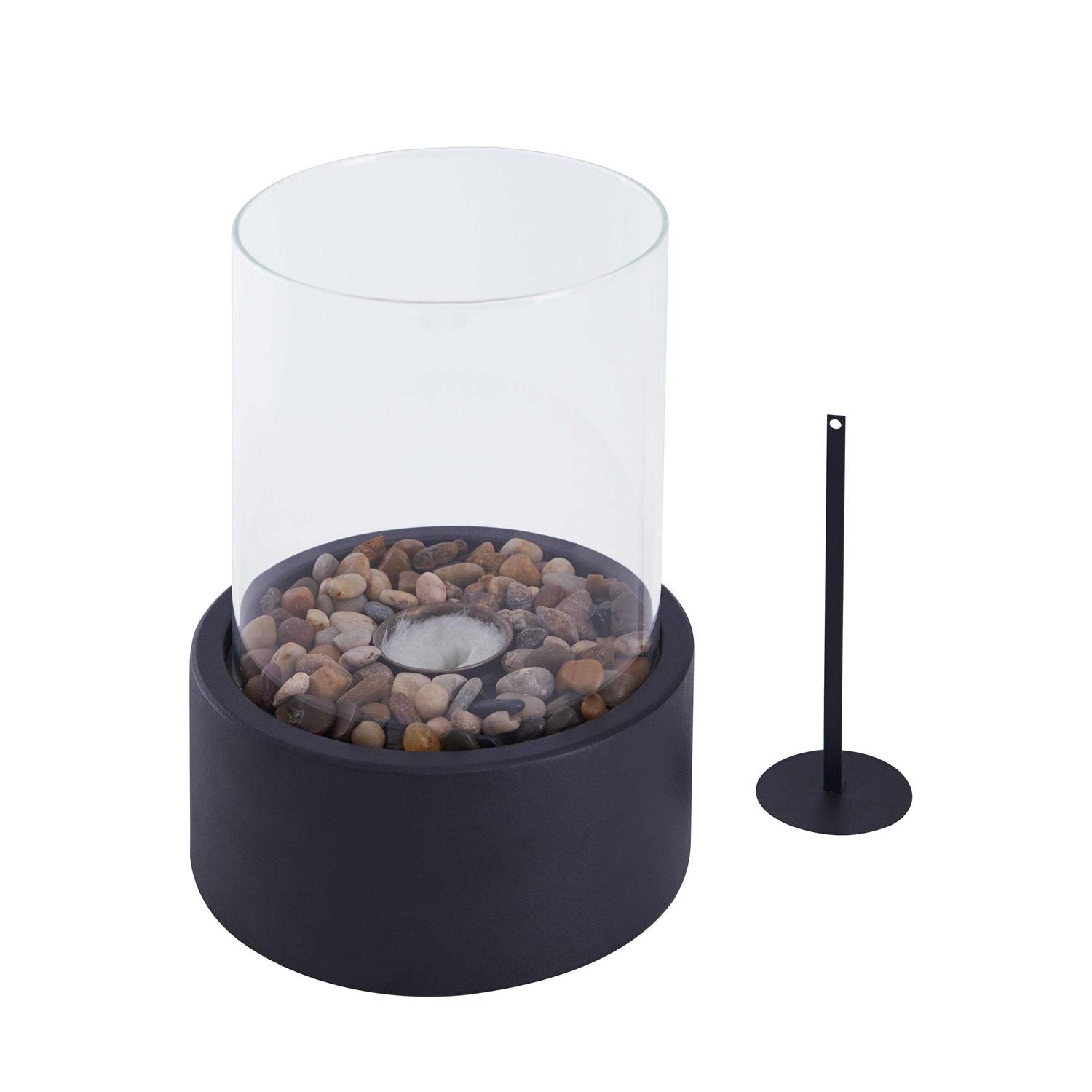 Danya B Indoor/Outdoor Portable Tabletop Fire Pit Clean-Burning Bio Ethanol Ventless Fireplace