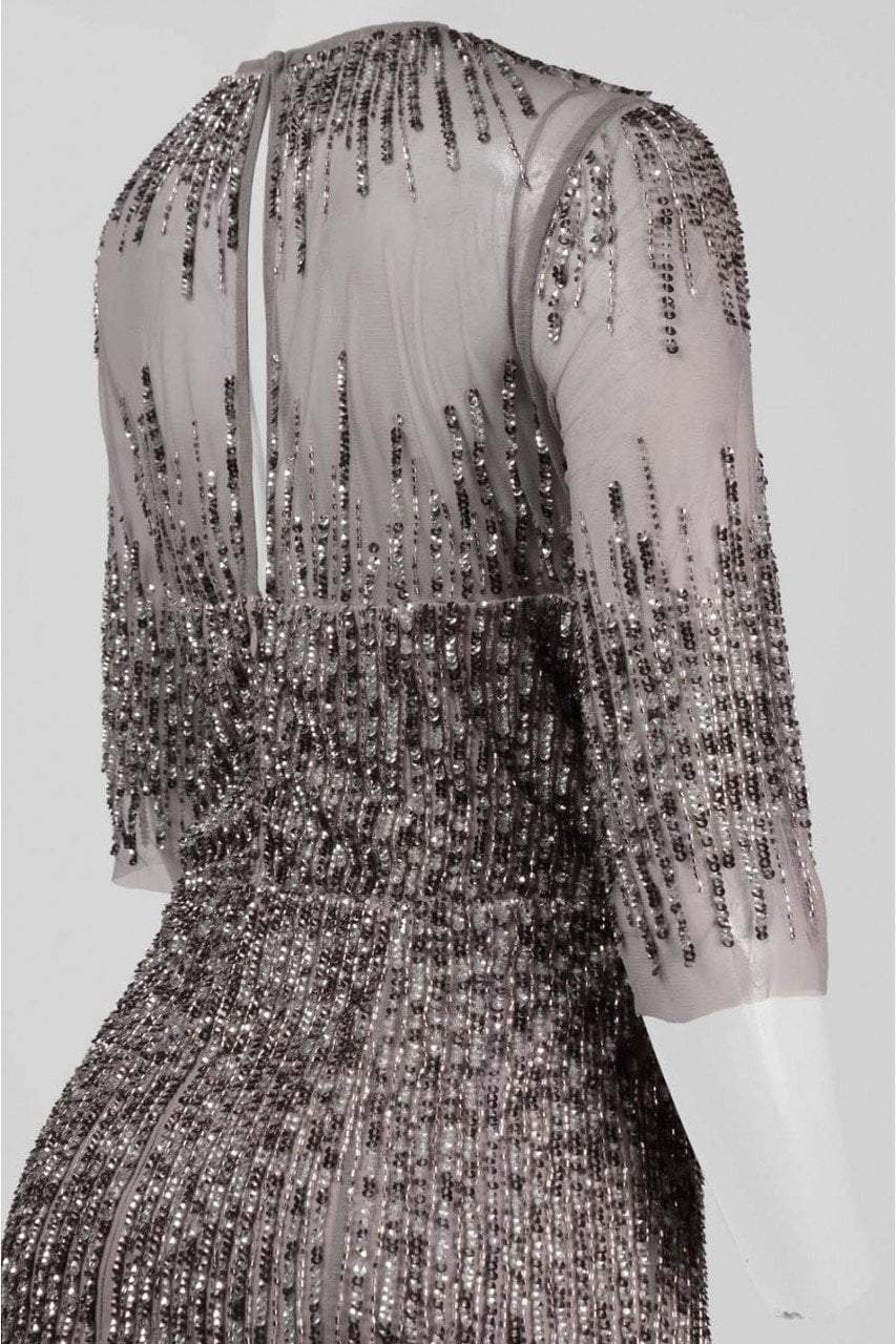 91896950 Embellished Illusion Jewel Sheath Gown