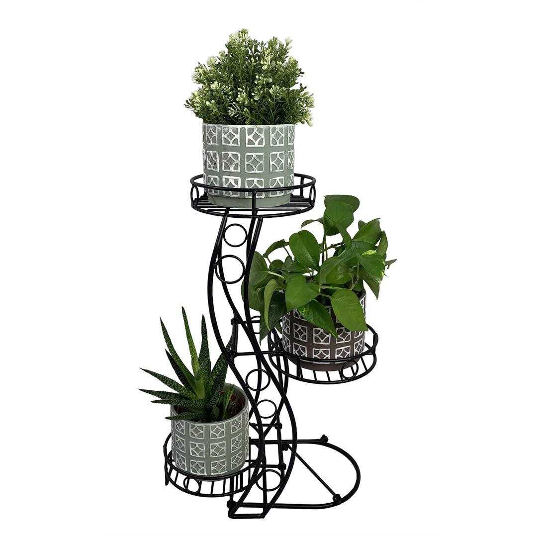 Cocoyard Three Flower Pots Collapsible Plant Stand