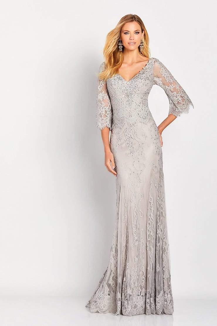 119662 Versatile Jeweled Lace Sheath Gown