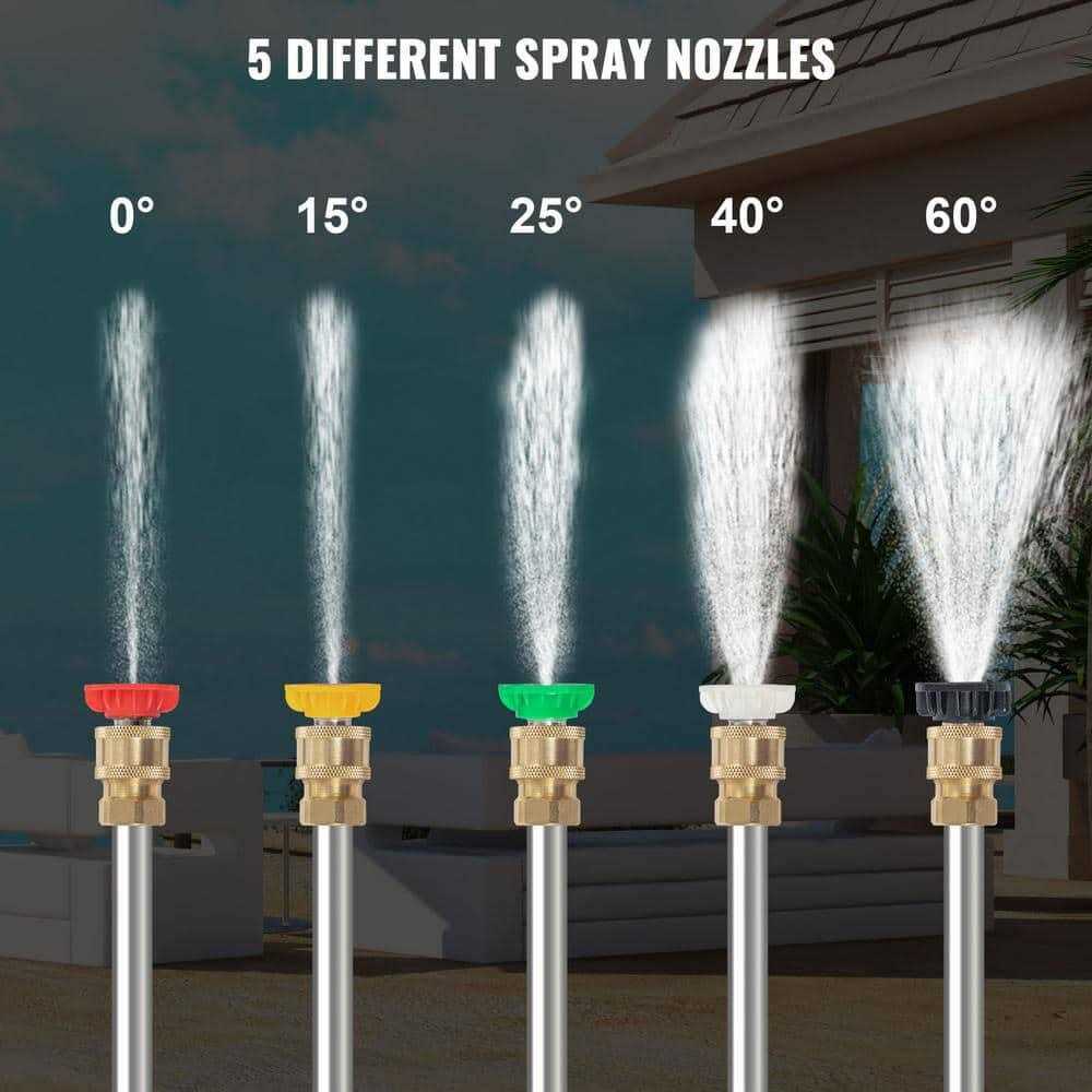VEVOR Telescoping Pressure Washer Wand 4000 PSI 8-18 ft Extendable Power Cleaning Tools with Strap Belt and 5 Nozzle Tips