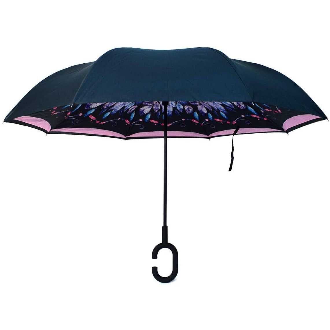 Parquet Flower Double Layer Inverted Umbrella