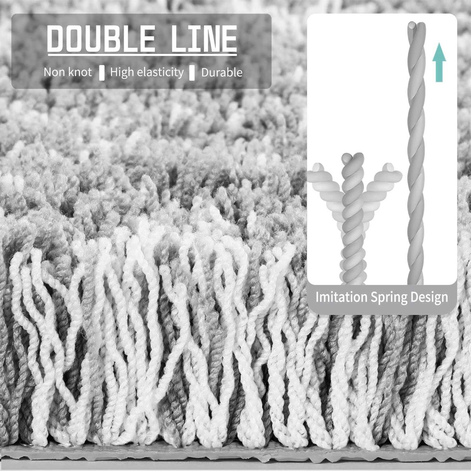 Yimobra Original Luxury Chenille Bath Mat Soft Shaggy Super Absorbent and