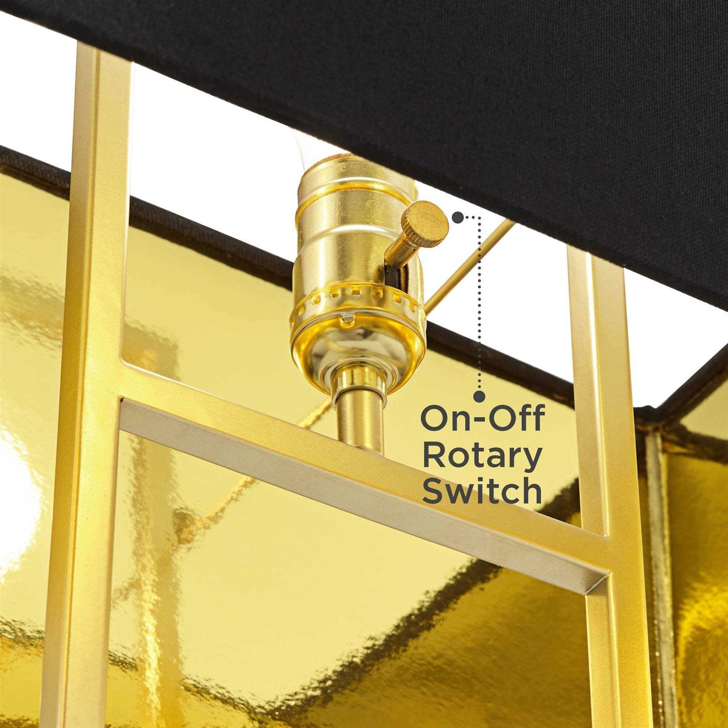 360 Lighting Carl 24 3/4 inch High Modern Table Gold Metal