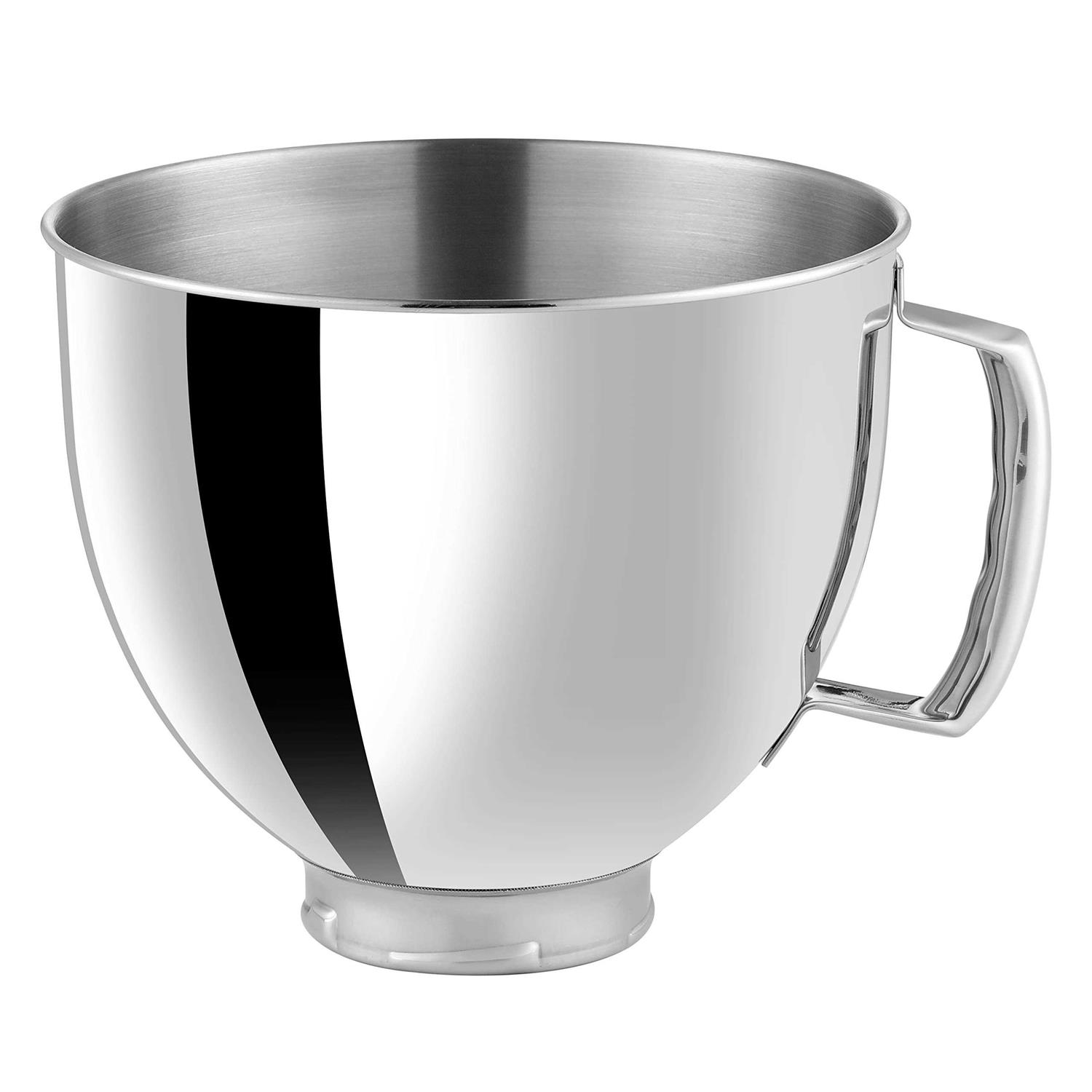 5 QT Stainless Steel Mixer Bowl Compatible With KITCHENAID TILT-HEAD STAND MIXERS 4.5-Quart And 5-Quart