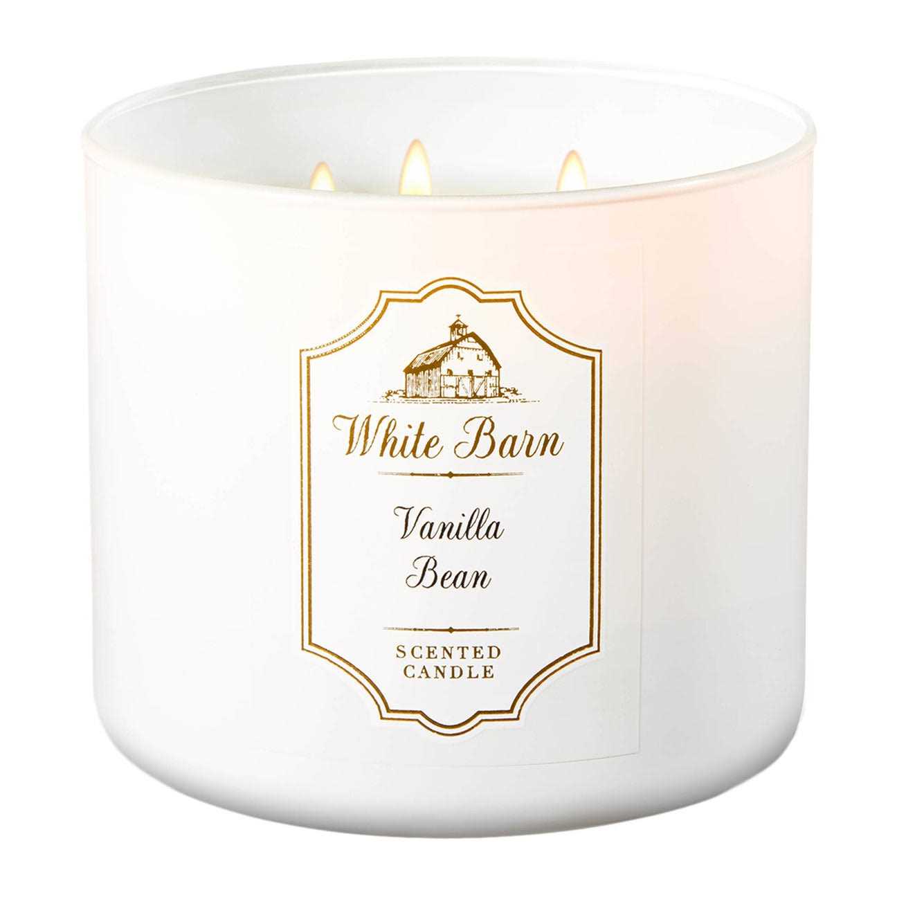 Bath & Body Works White Barn Vanilla Bean 3-Wick Scented Candle 14.5 Oz