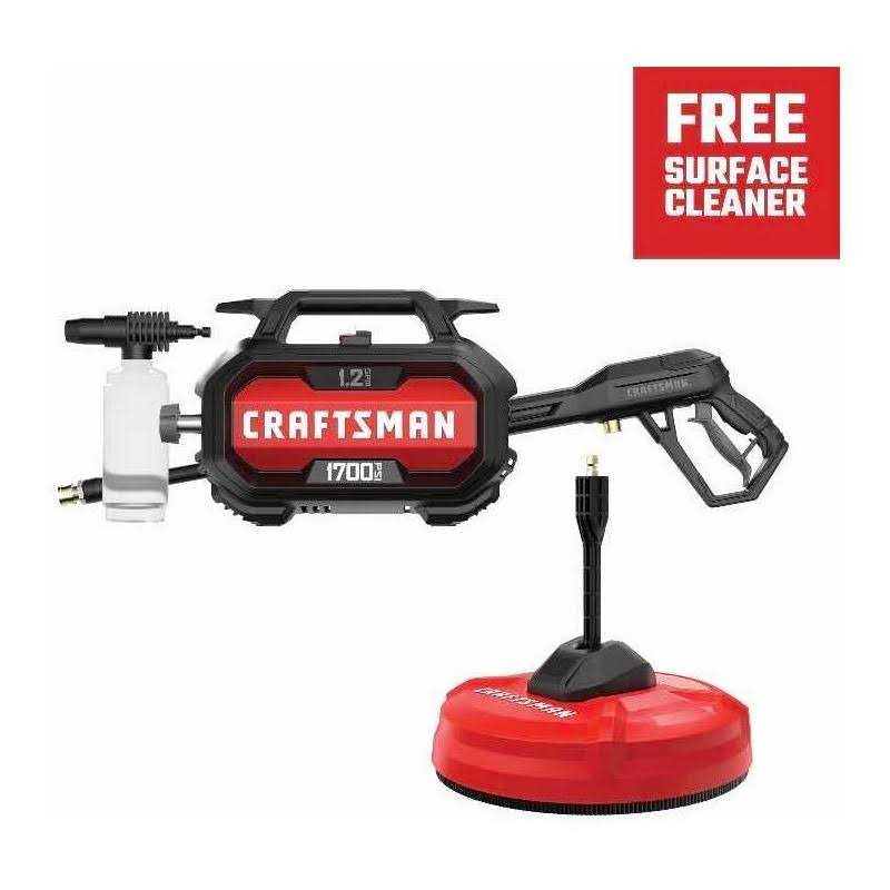 Craftsman 1700 PSI 1.2-Gallon Cold Water Electric Pressure Washer