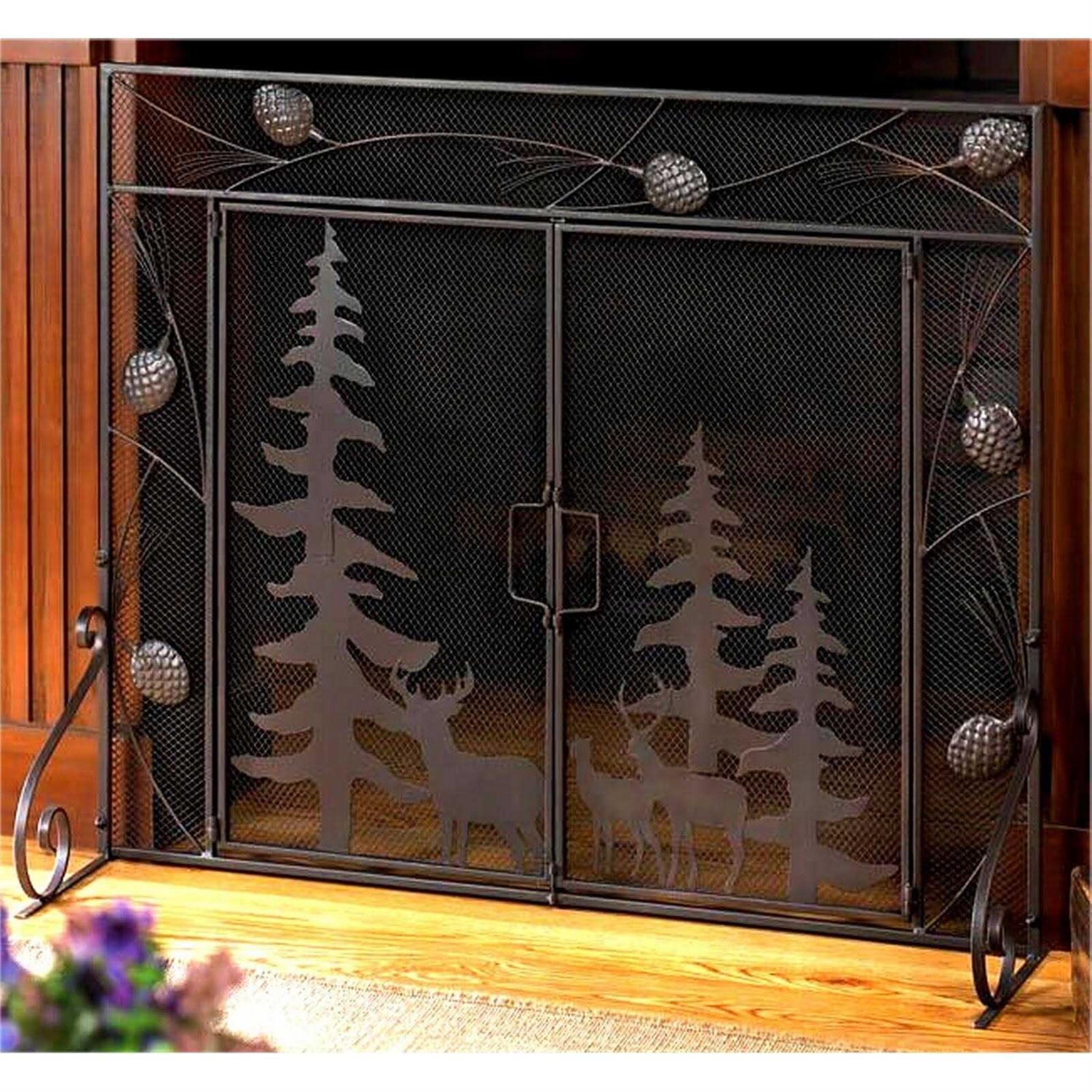 Accent Plus Woodland Forest Fireplace Screen