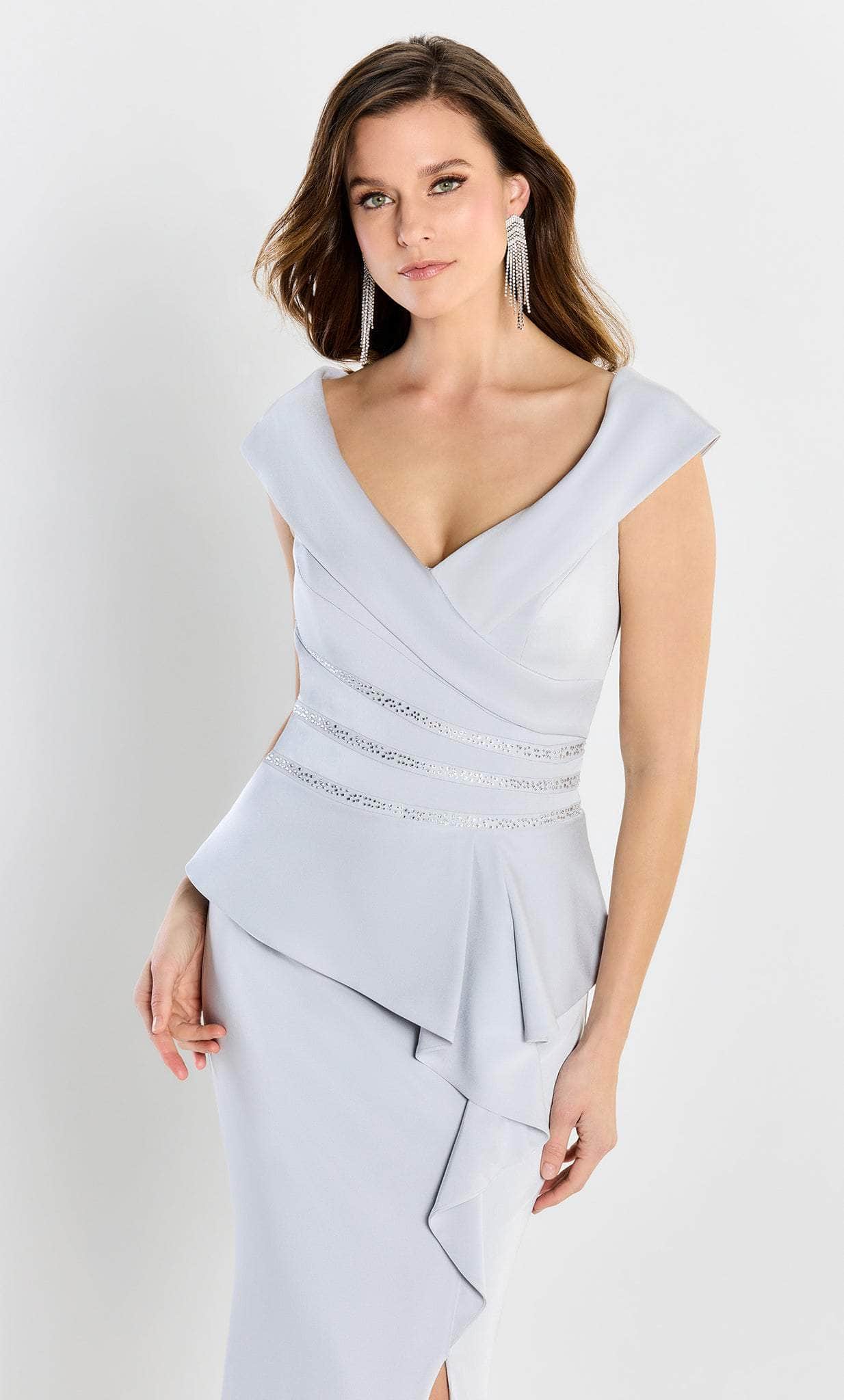 V-Neck Mother of the Groom Gown