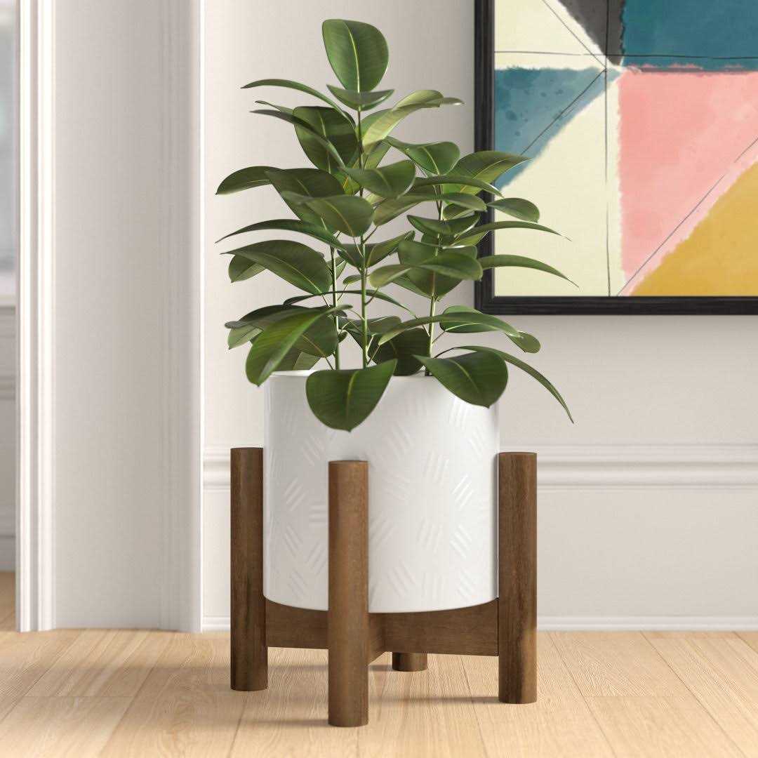 Benally 2-Piece Ceramic Pot Planter Mercury Row