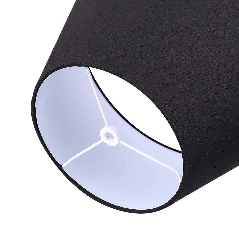 ALUCSET Medium Lamp Shade, Barrel Fabric Lampshade for Table Lamp and Floor Light