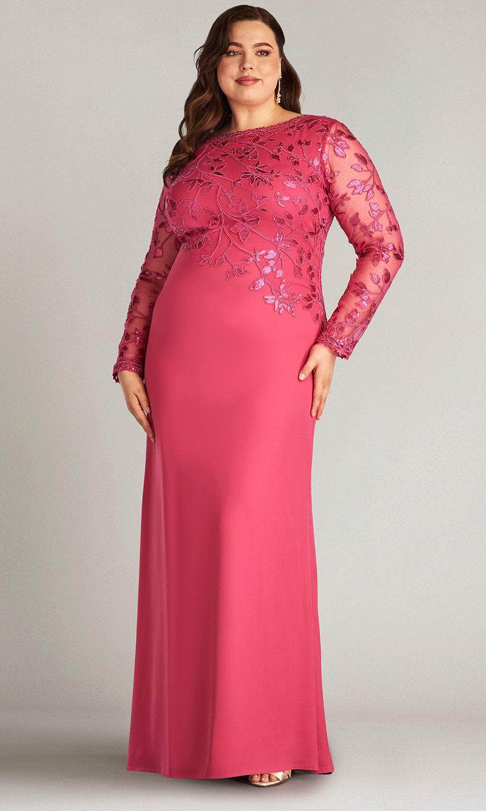 Bradwell Embroidered Crepe Gown-PLUS SIZE