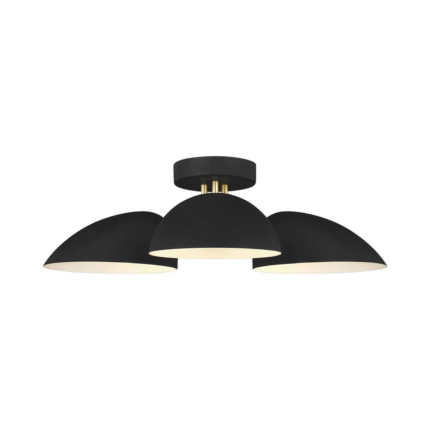Visual Comfort Studio Jane 3-Light Flush Mount EF1023MWT