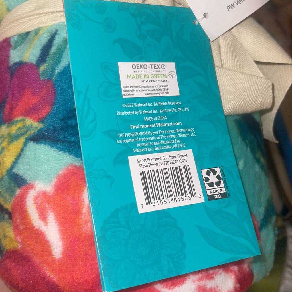 The Pioneer Woman Plush Reversible Throw