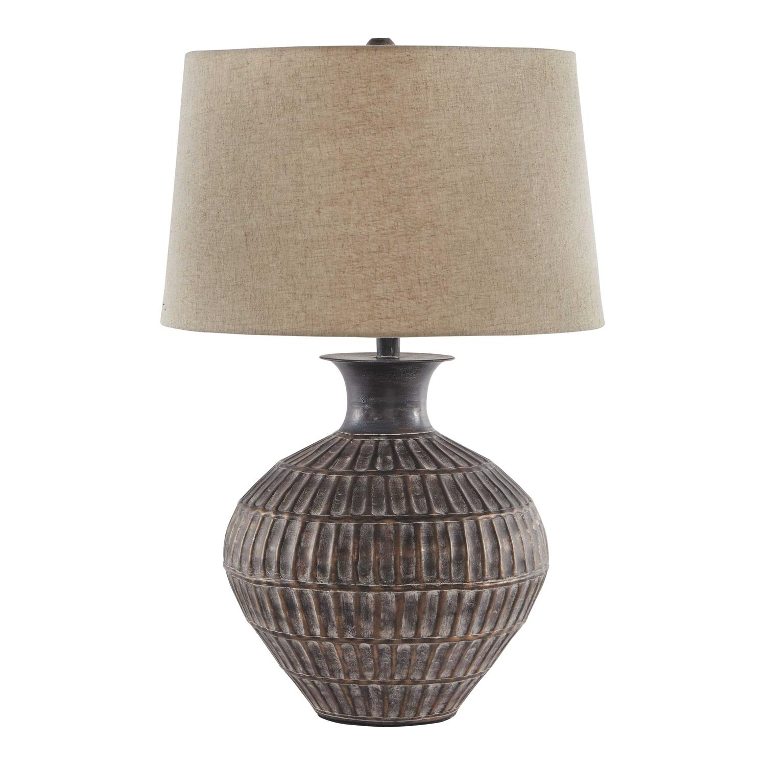 Ashley Magan Antique Bronze Metal Table Lamp