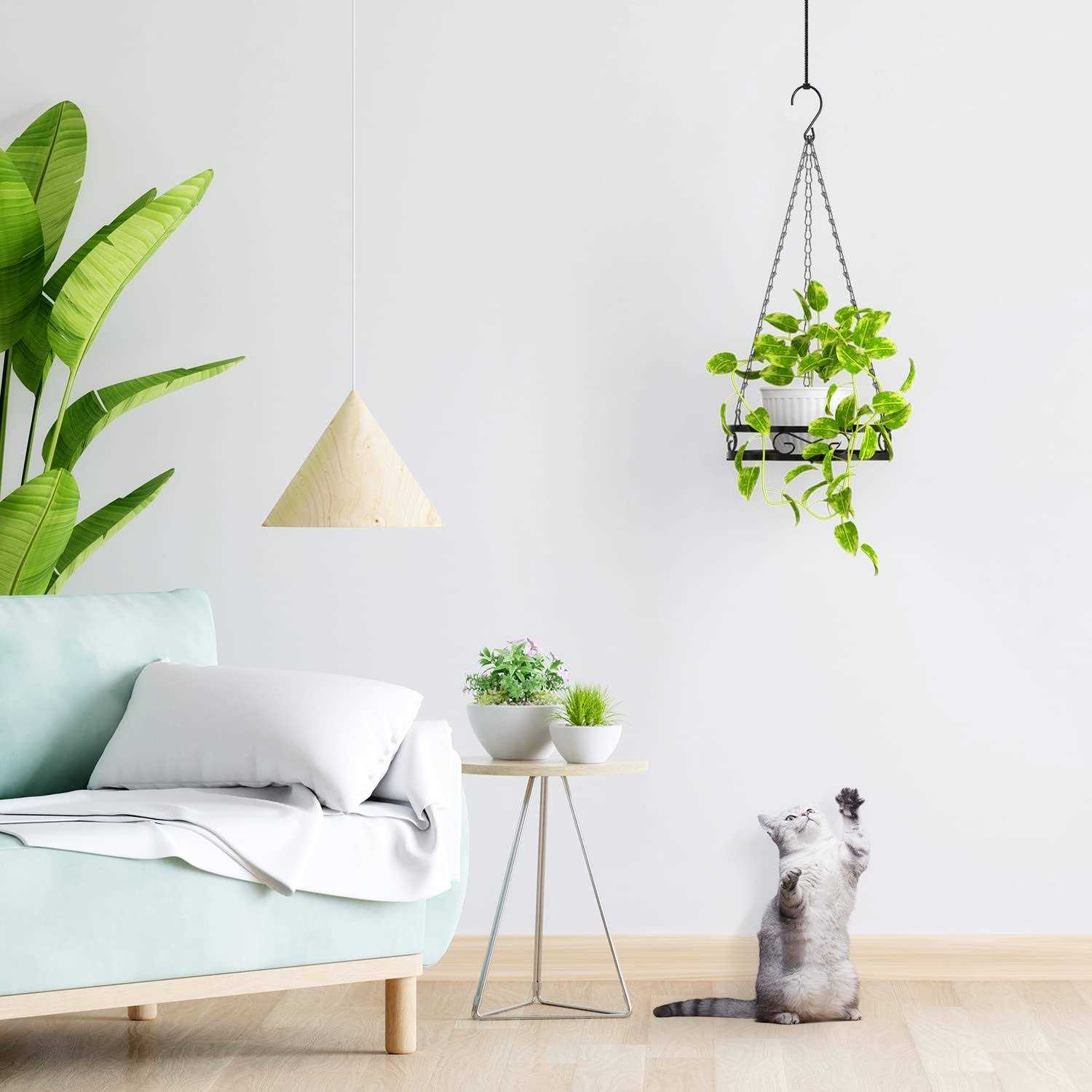 Venkuber Plant Hanger Hanging Plant Shelf for Window