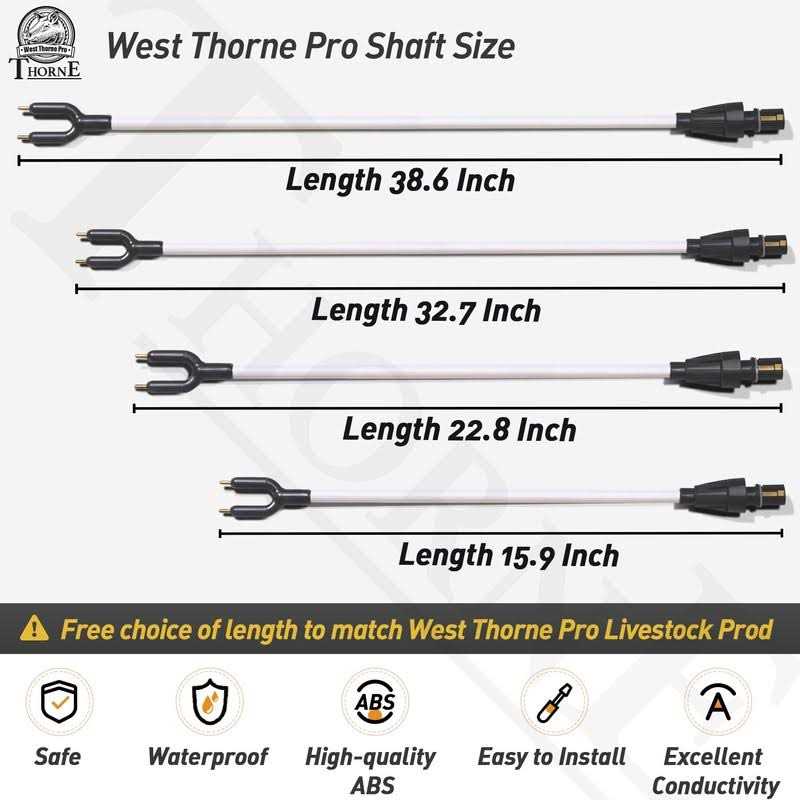West Thorne Pro X Series Livestock Prod Replacement Shaft fit for West Thorne Pro Cattle Prod X Series