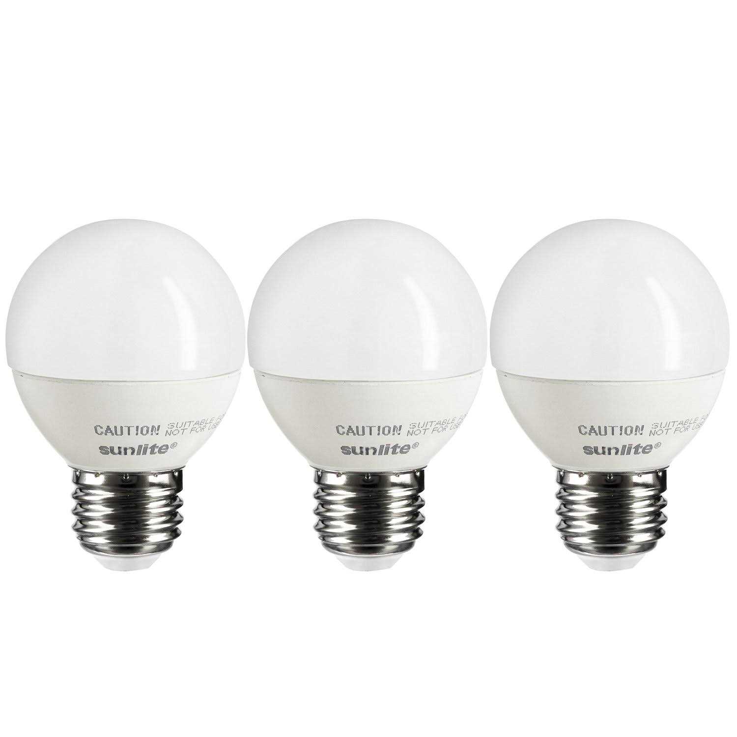 Sunlite LED G16 Globe Light Bulb Medium E26 Base