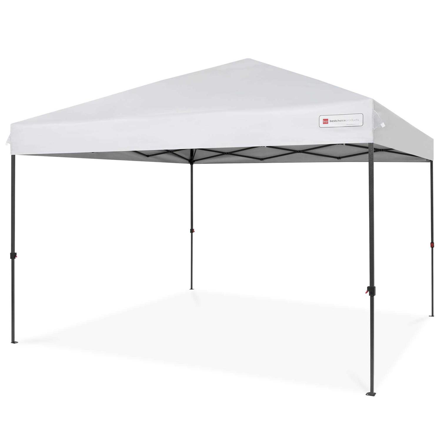 Best Choice Products 10x10ft Easy Setup Pop Up Canopy Instant Portable Tent w/ 1-Button PUSH