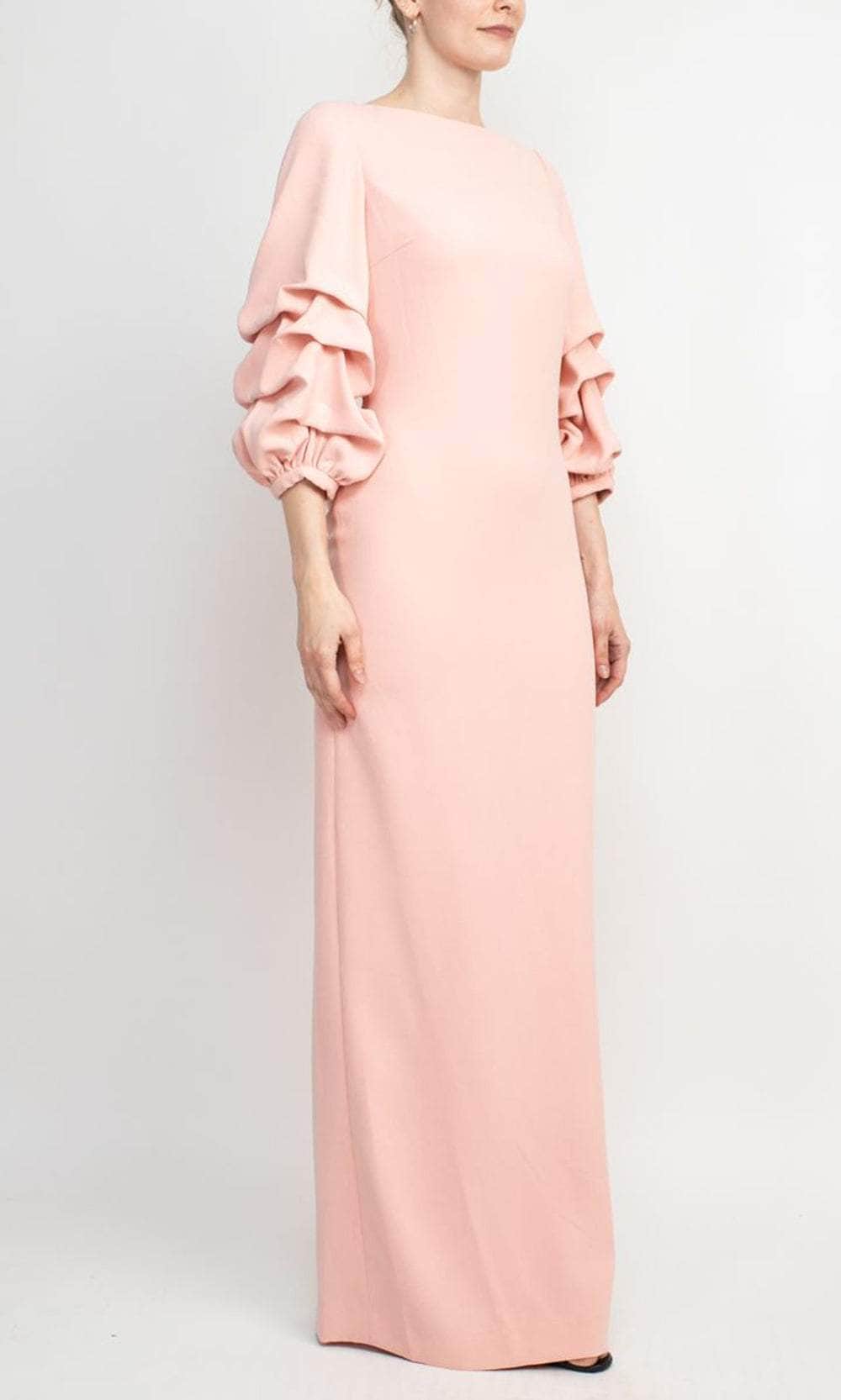 Ruffle Sleeve Formal Dress