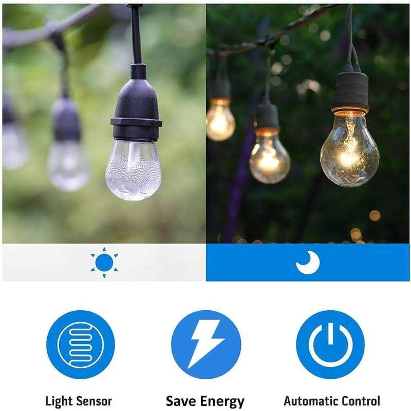 TiFFCOFiO Outdoor Timer Outlet Dusk to Dawn Light Sensor Timer