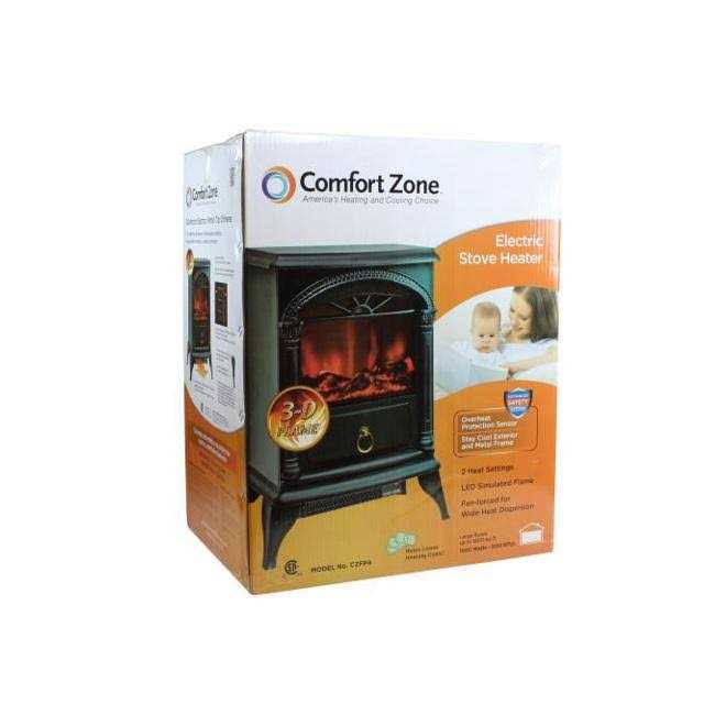 Comfort Zone Czfp4 Electric Fireplace Stove Heater