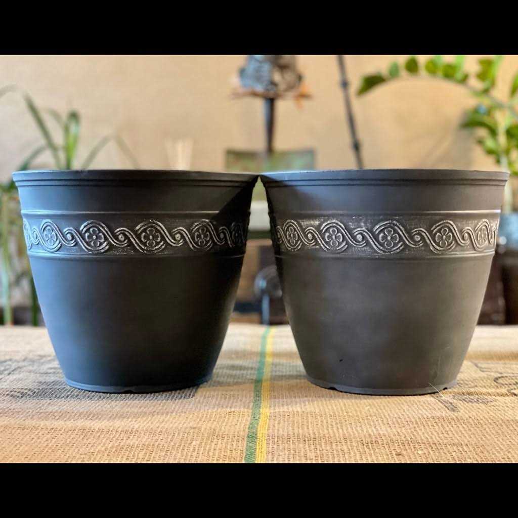 Classic Home and Garden Corinthian Resin Flower Pot Planter