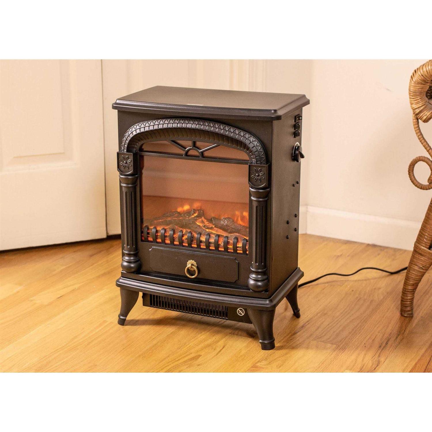 Comfort Zone Czfp4 Electric Fireplace Stove Heater